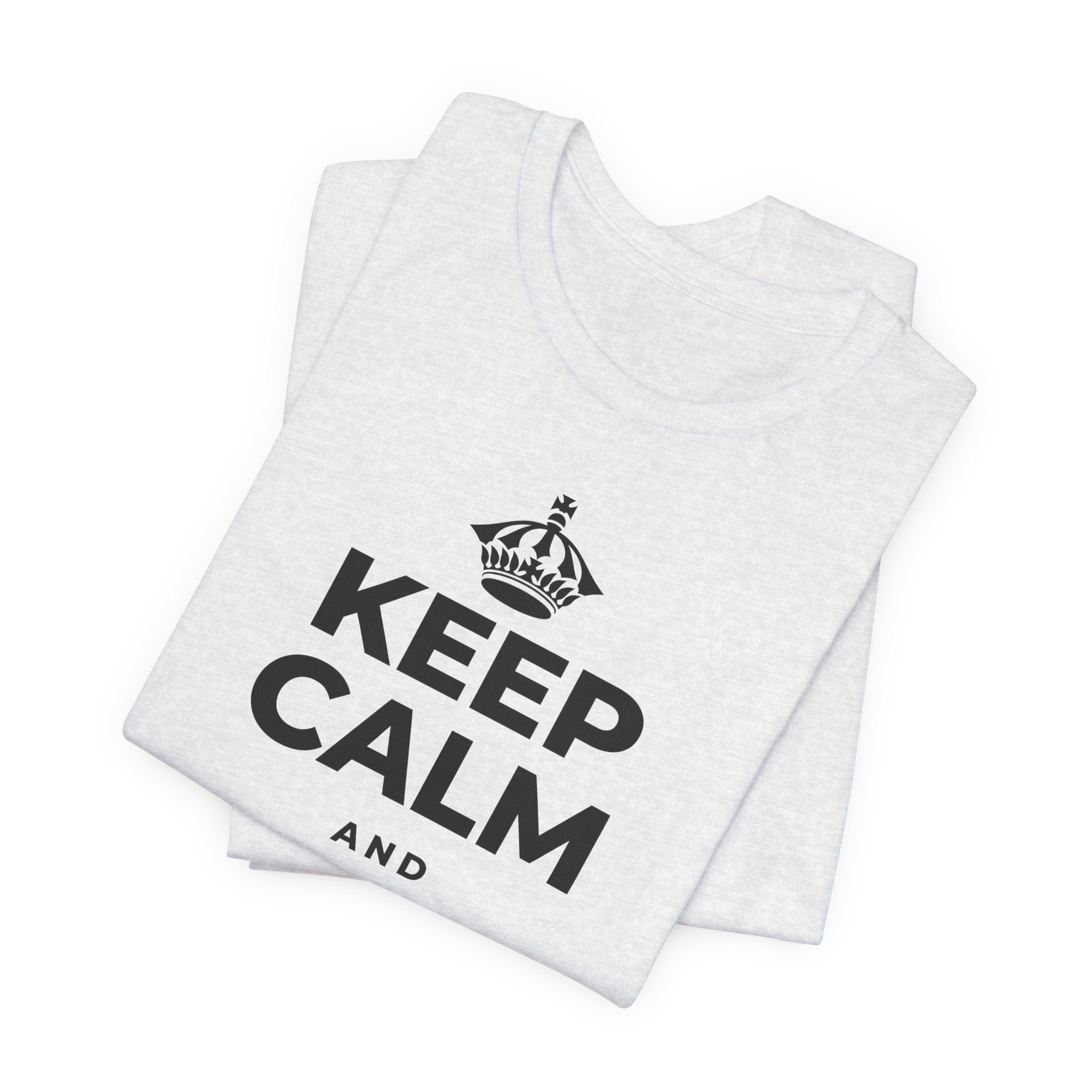 KEEP CALM AND UNCLENCH T-Shirt (Soft Cream–Heather Mauve)