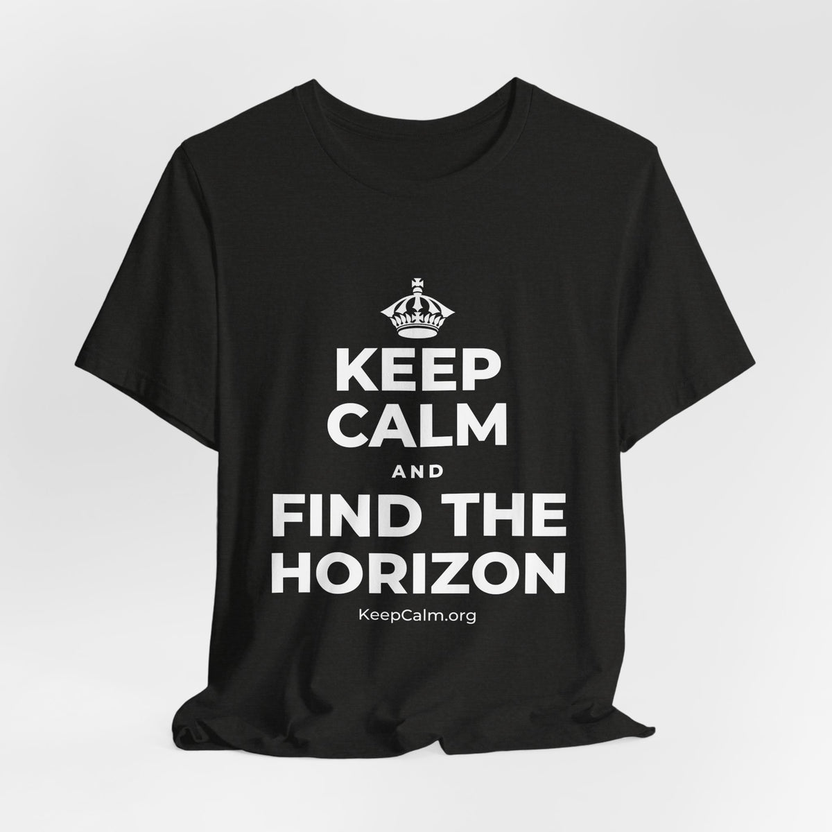 KEEP CALM AND FIND THE HORIZON T-Shirt (Soft Cream–Heather Mauve)