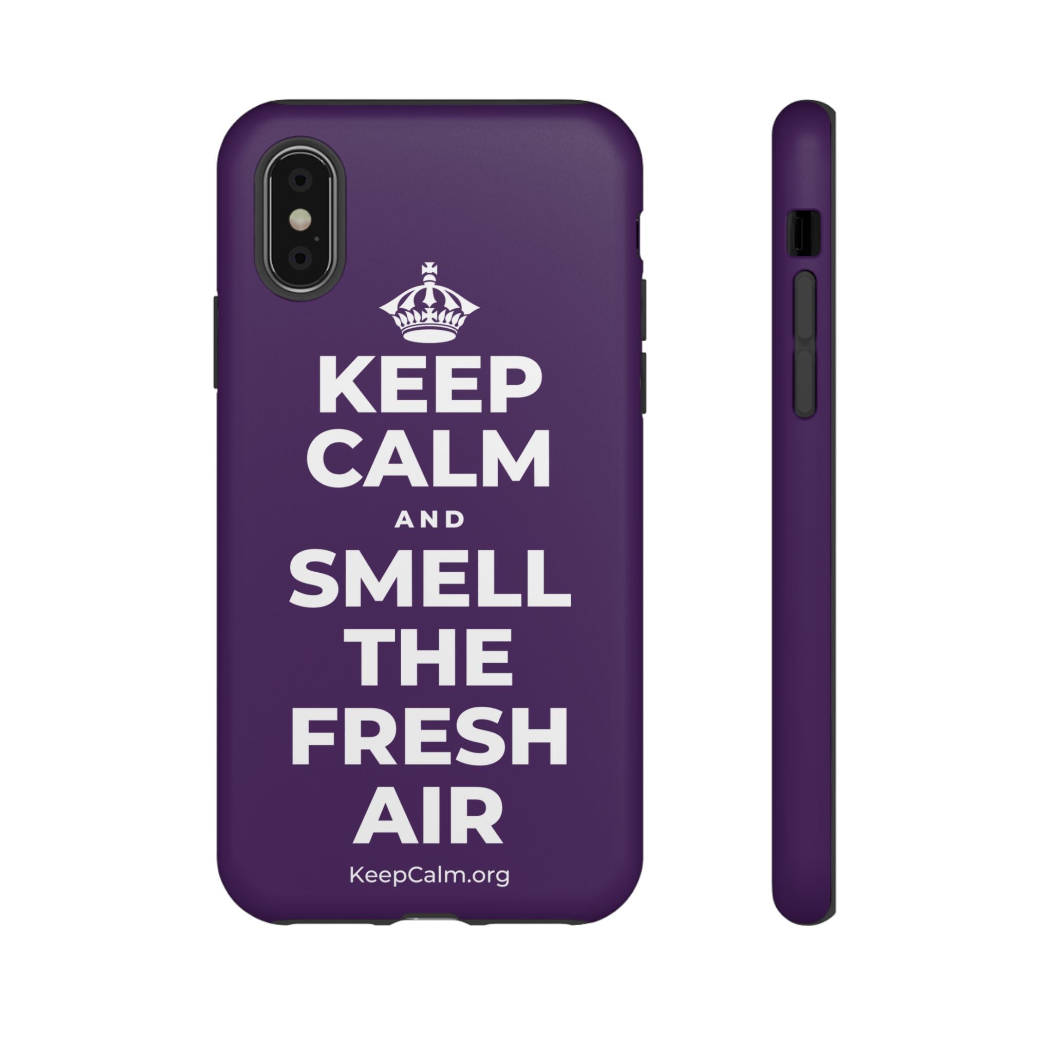 KEEP CALM AND SMELL THE FRESH AIR Phone Case