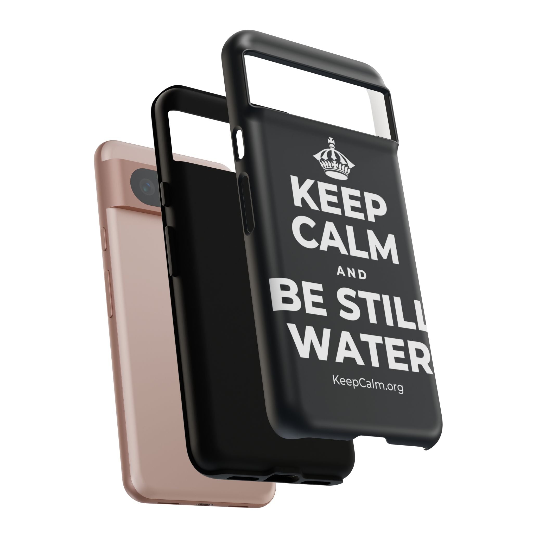 KEEP CALM AND BE STILL WATER Phone Case (Dark)