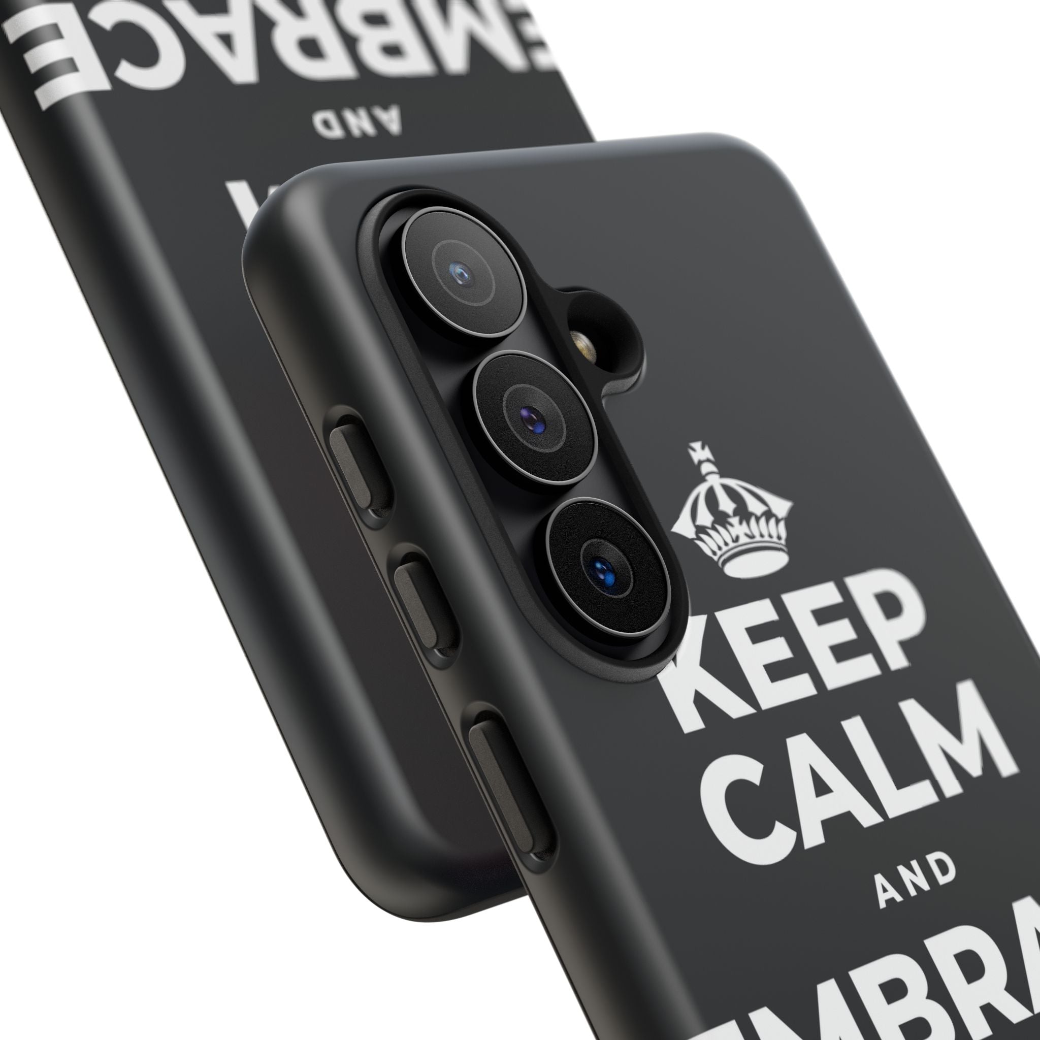 KEEP CALM AND EMBRACE THE CHANGE Phone Case (Dark)