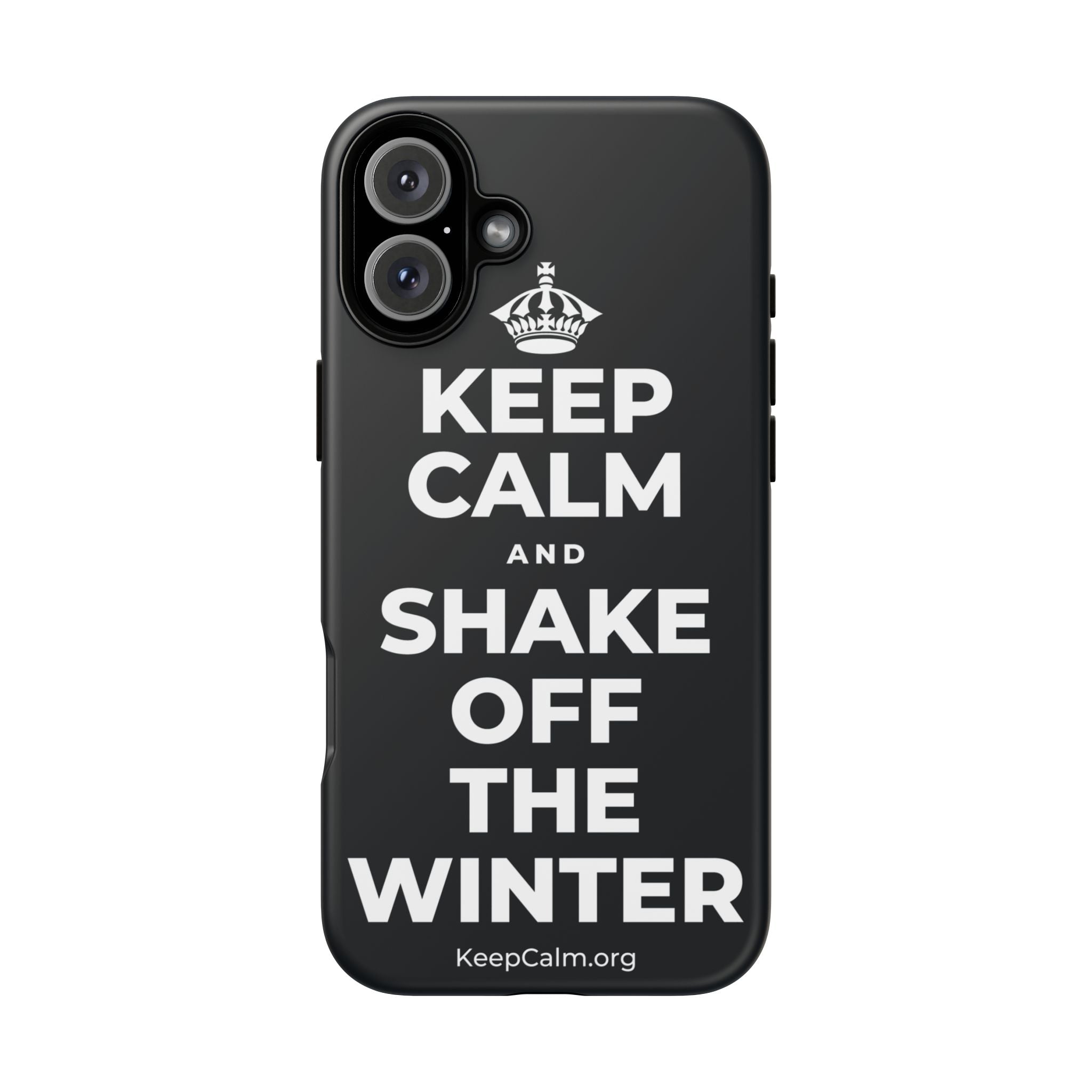 KEEP CALM AND SHAKE OFF THE WINTER Phone Case (Dark)