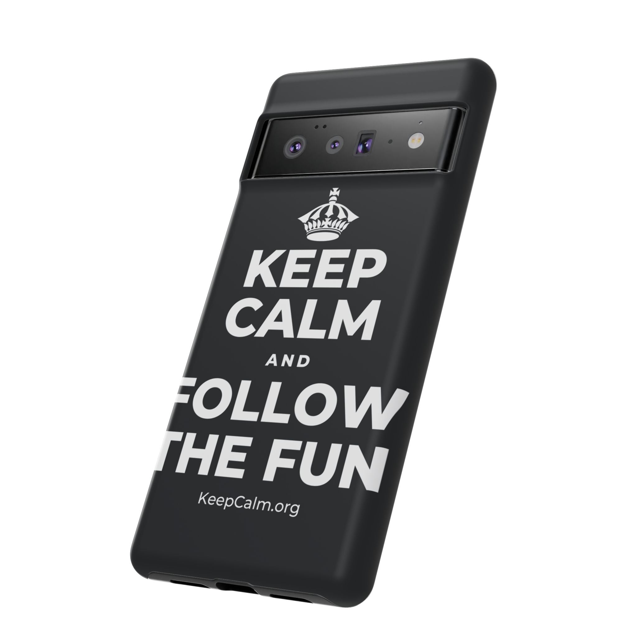 KEEP CALM AND FOLLOW THE FUN Phone Case (Dark)