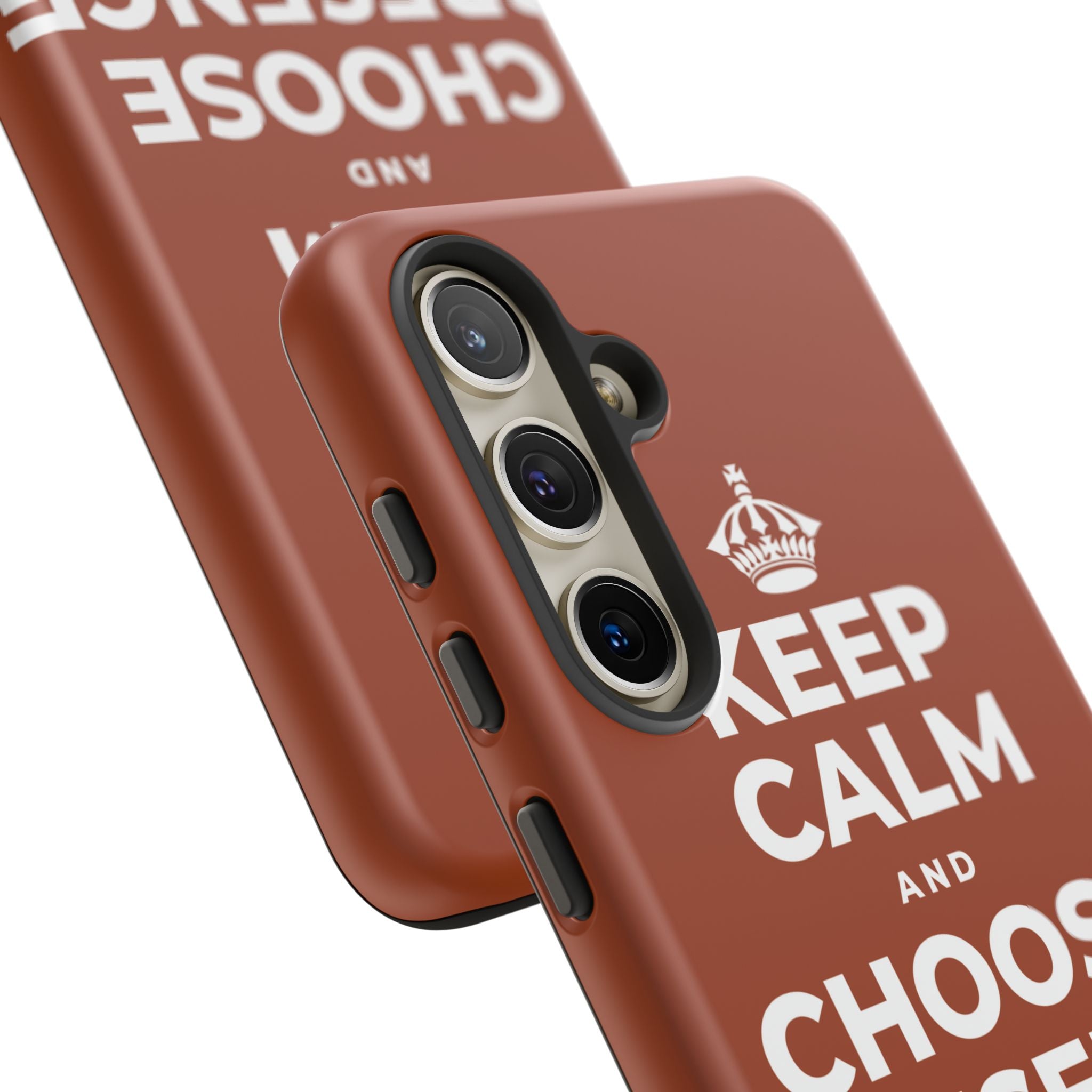 KEEP CALM AND CHOOSE PRESENCE OVER PRESENTS Phone Case