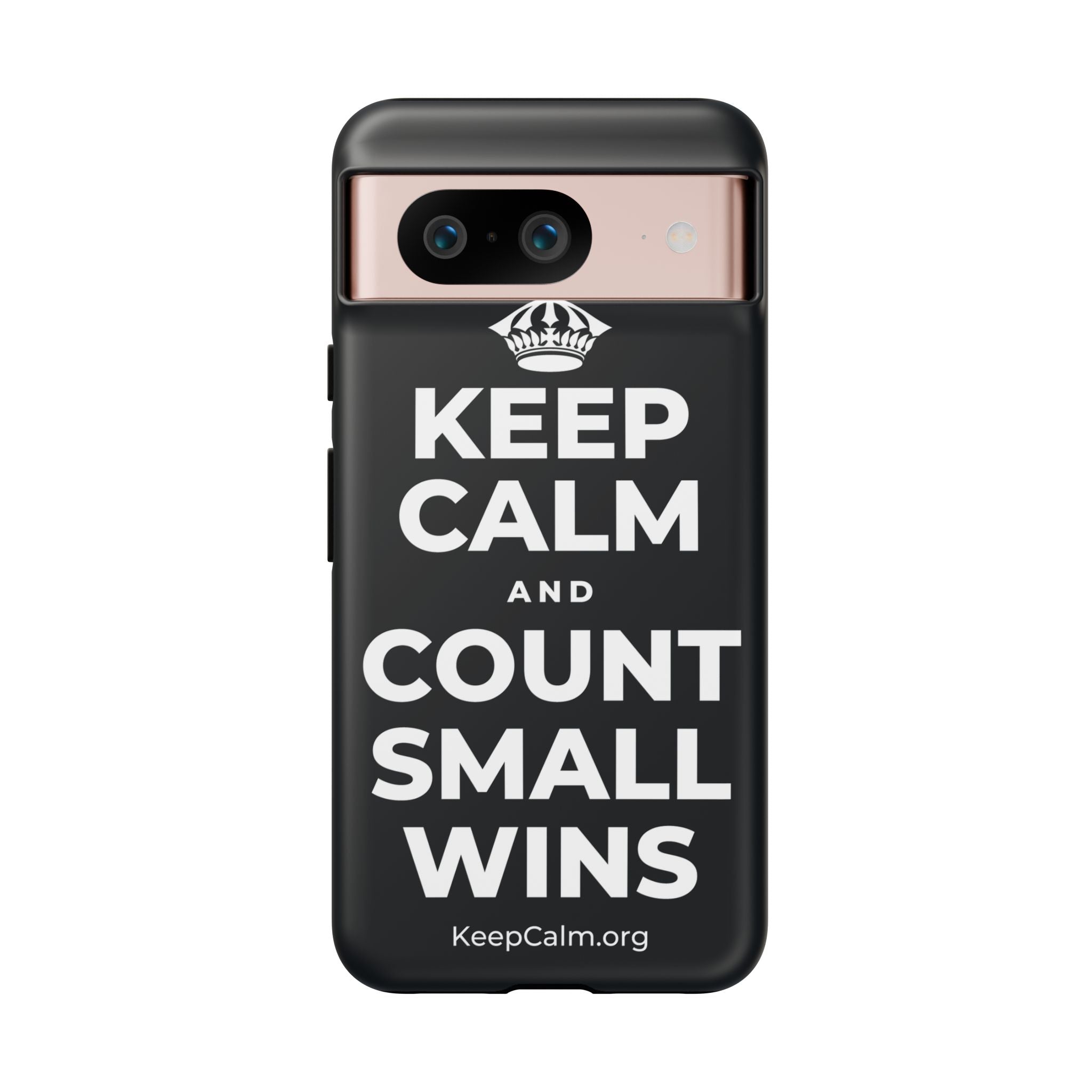 KEEP CALM AND COUNT SMALL WINS Phone Case (Dark)