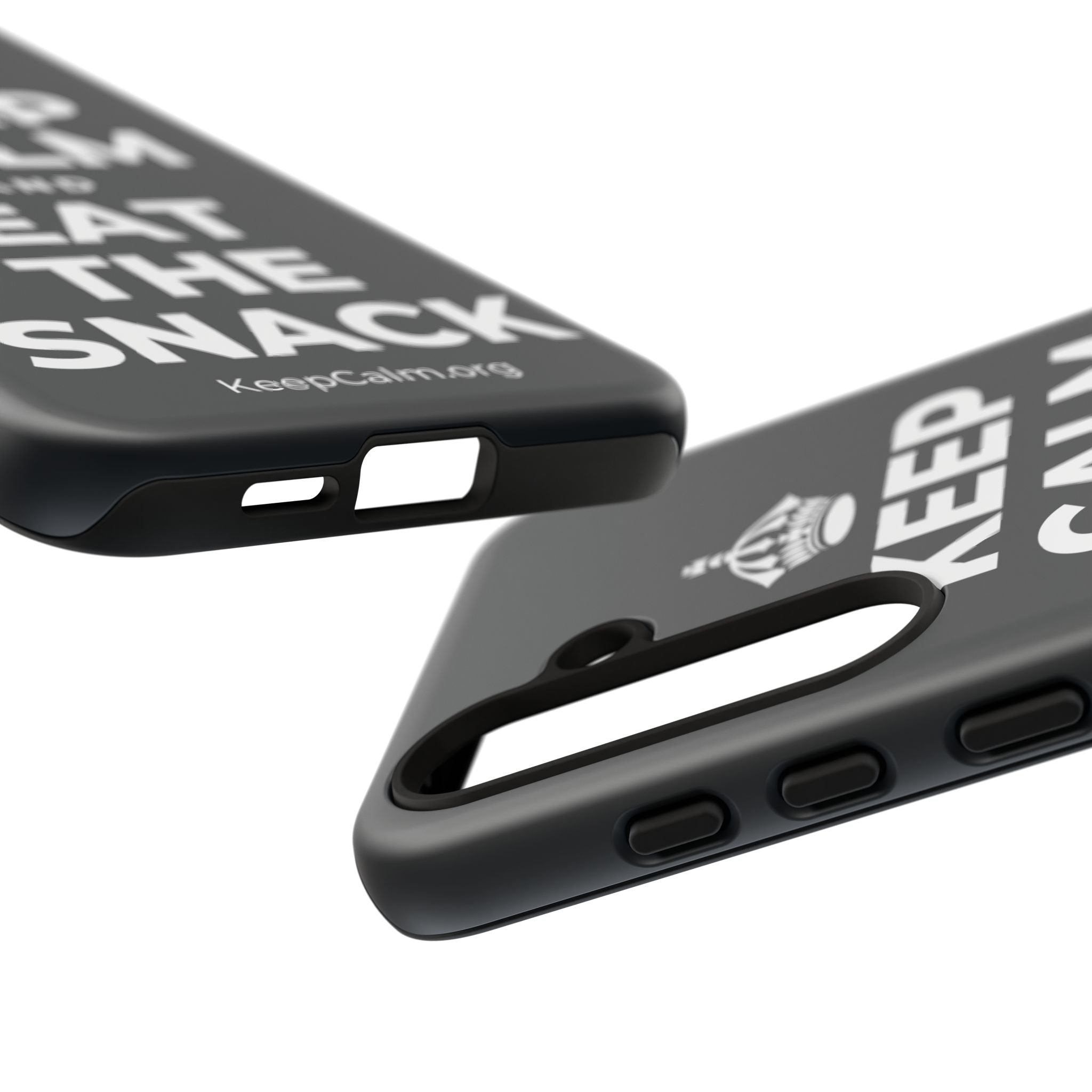KEEP CALM AND EAT THE SNACK Phone Case (Dark)