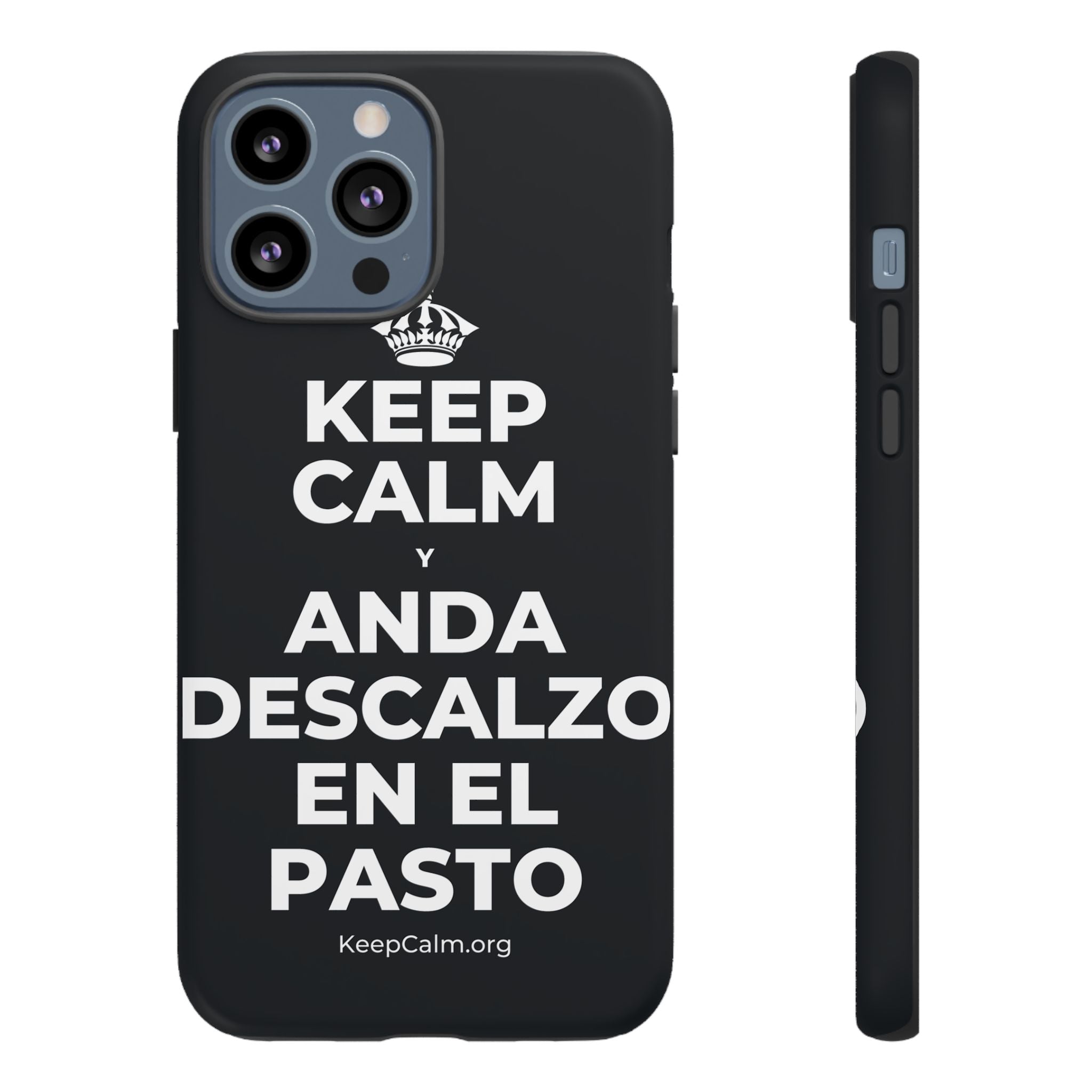 KEEP CALM Y ANDA DESCALZO EN EL PASTO Phone Case (Dark)