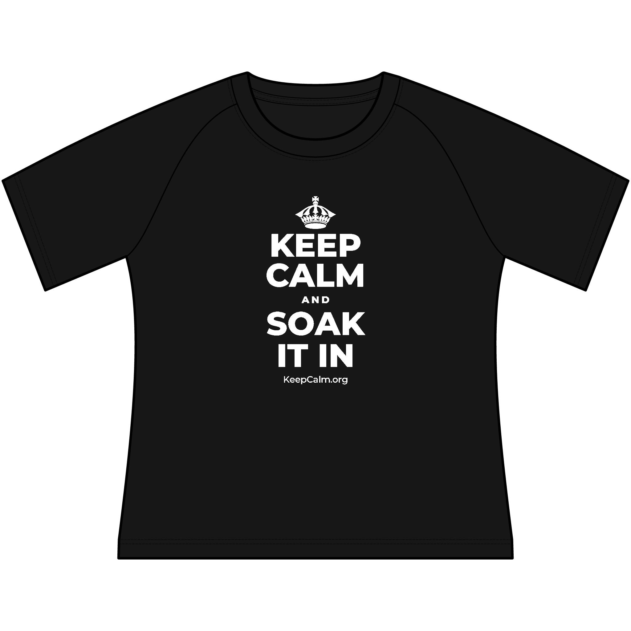 KEEP CALM AND SOAK IT IN Women's Raglan Tee
