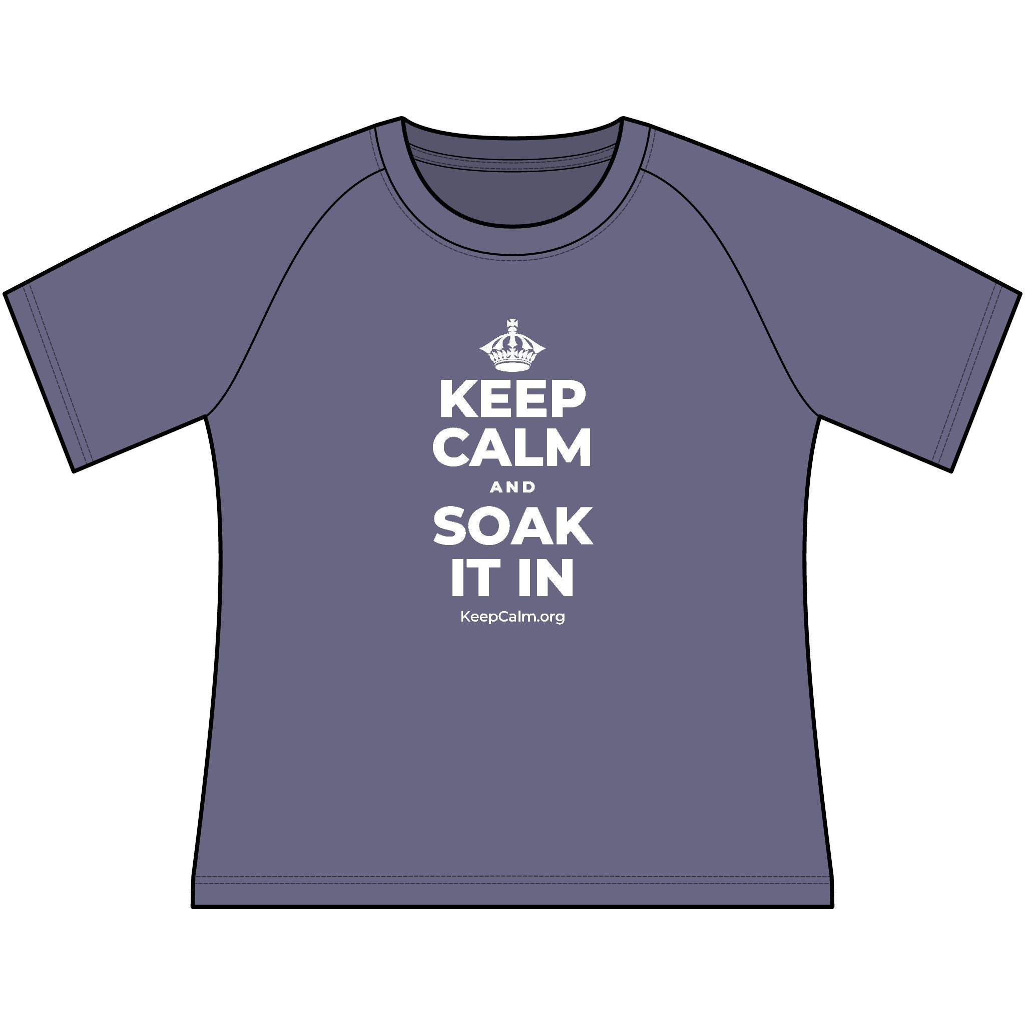 KEEP CALM AND SOAK IT IN Women's Raglan Tee