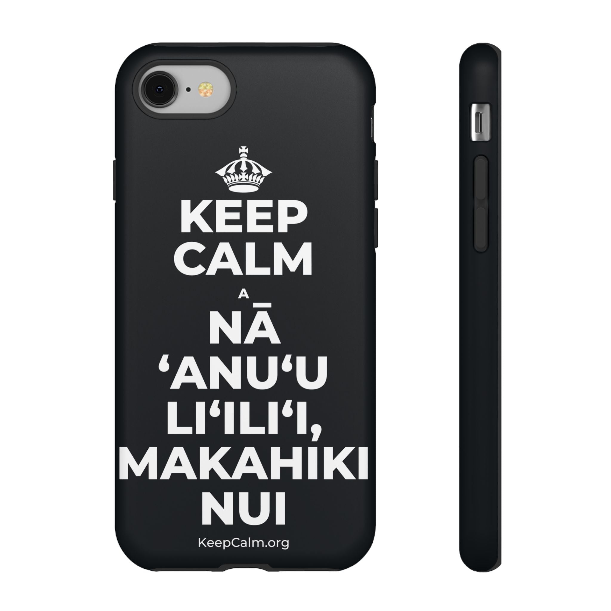 KEEP CALM A NĀ ʻANUʻU LIʻILIʻI, MAKAHIKI NUI Phone Case (Dark)