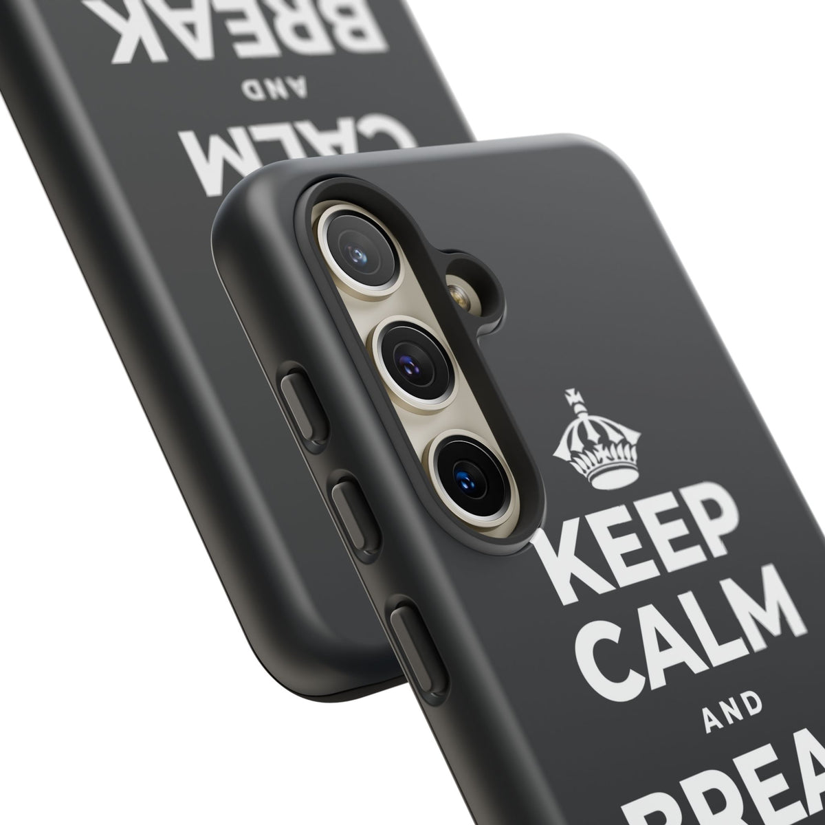 KEEP CALM AND BREAK THE MOLD Phone Case (Dark)