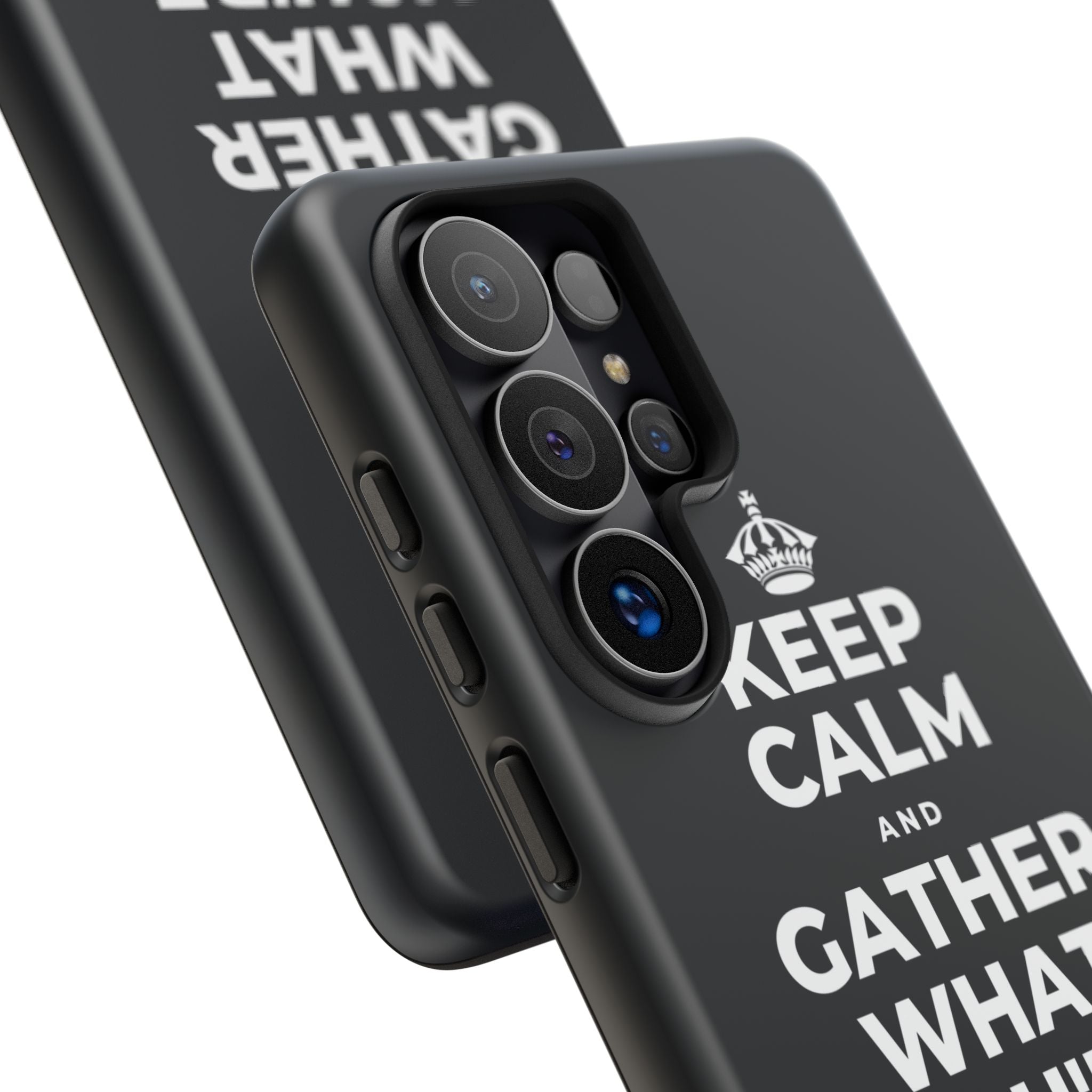 KEEP CALM AND GATHER WHAT YOU'RE GRATEFUL FOR Phone Case (Dark)