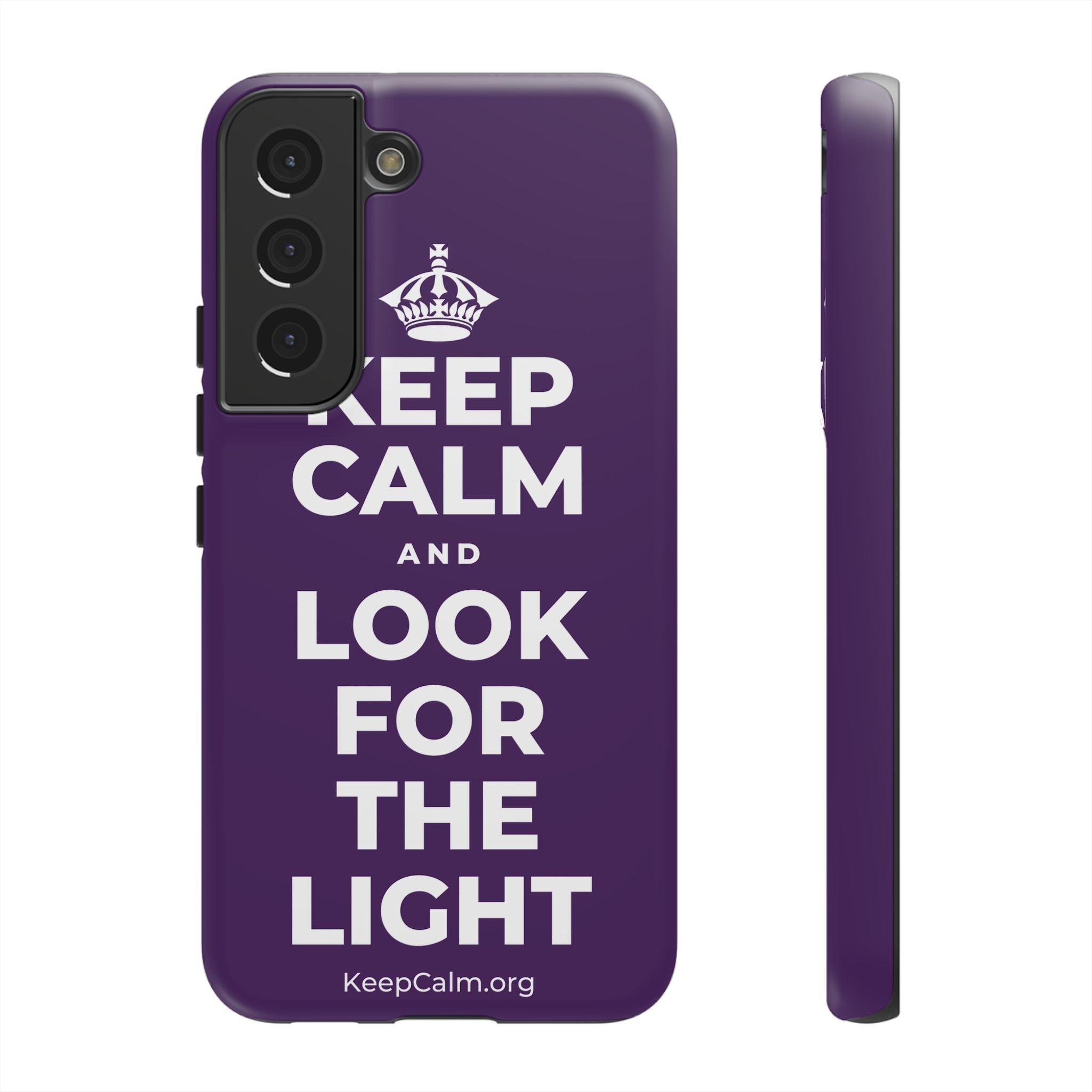 KEEP CALM AND LOOK FOR THE LIGHT Phone Case