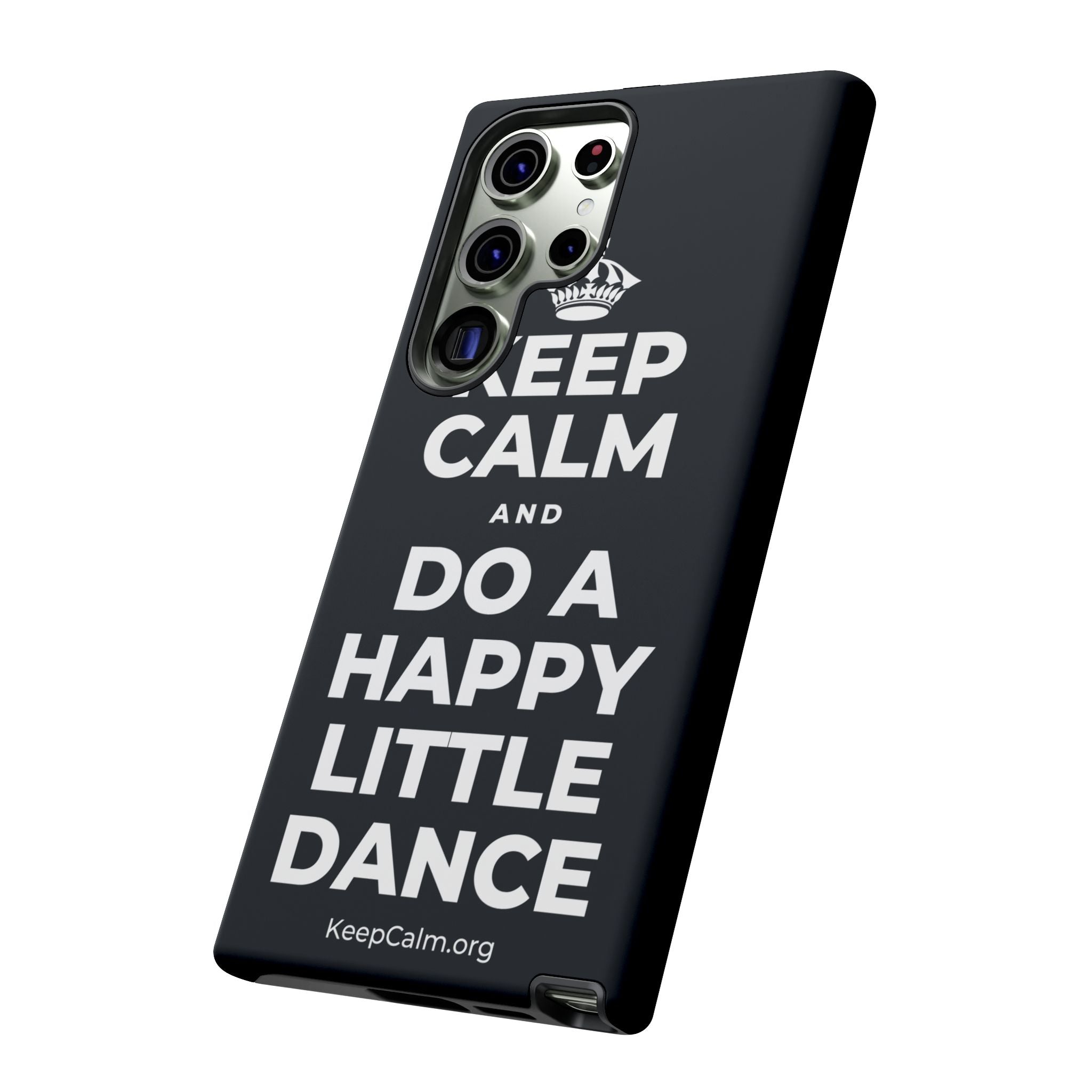 KEEP CALM AND DO A HAPPY LITTLE DANCE Phone Case (Dark)