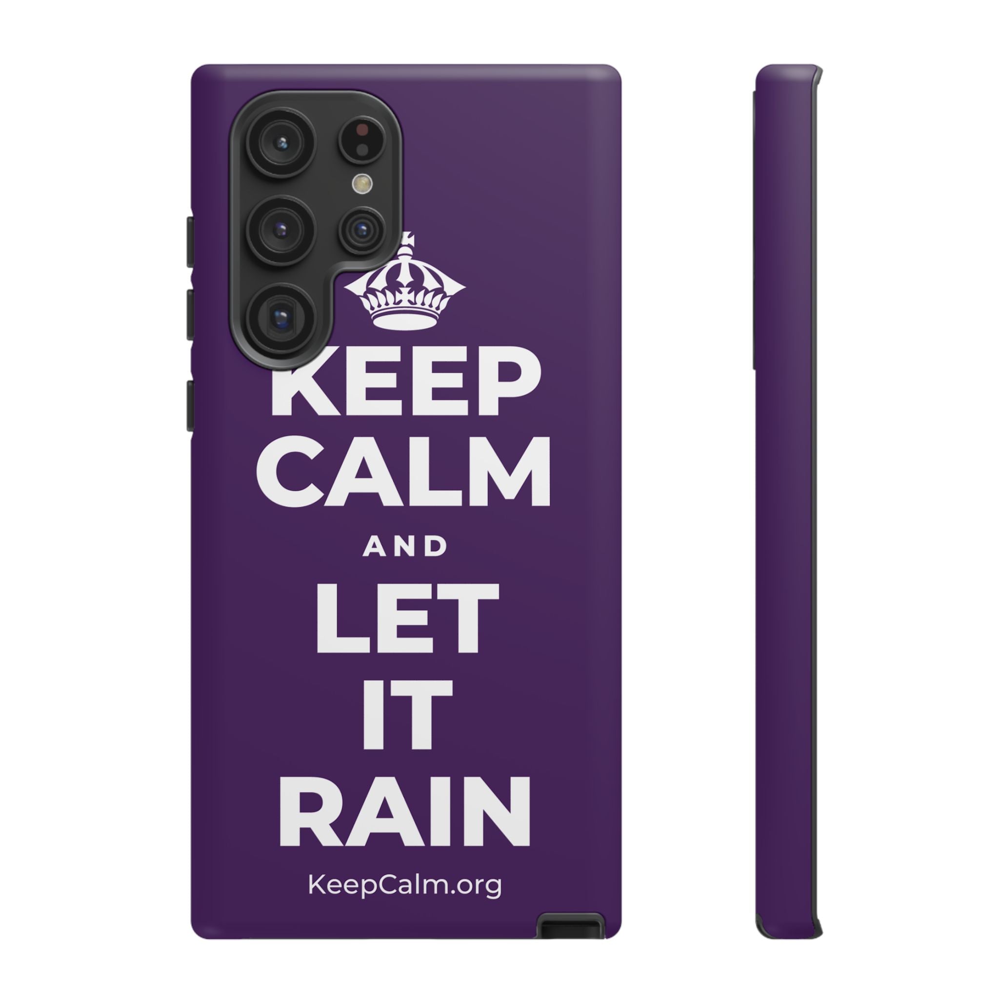KEEP CALM AND LET IT RAIN Phone Case