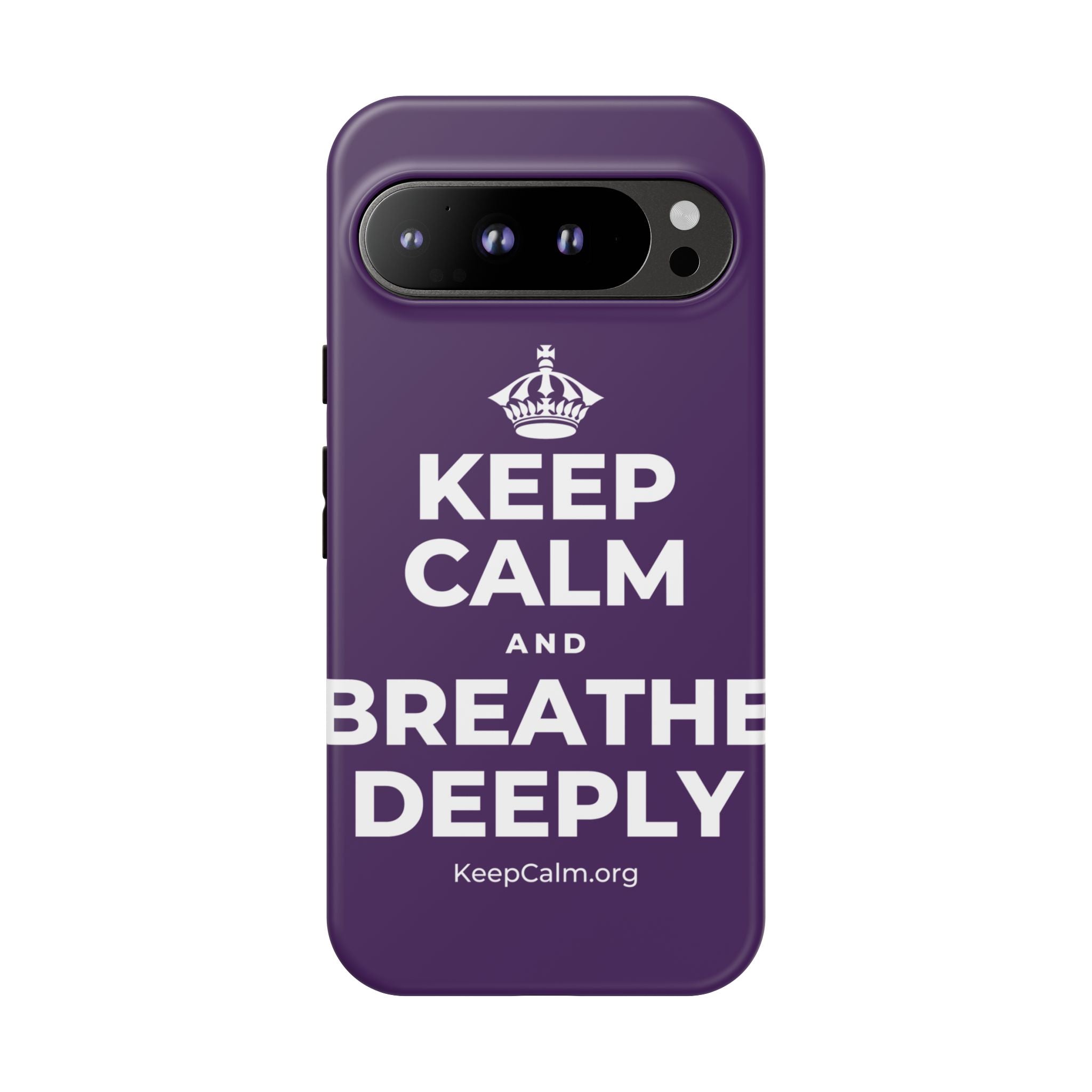 KEEP CALM AND BREATHE DEEPLY Phone Case
