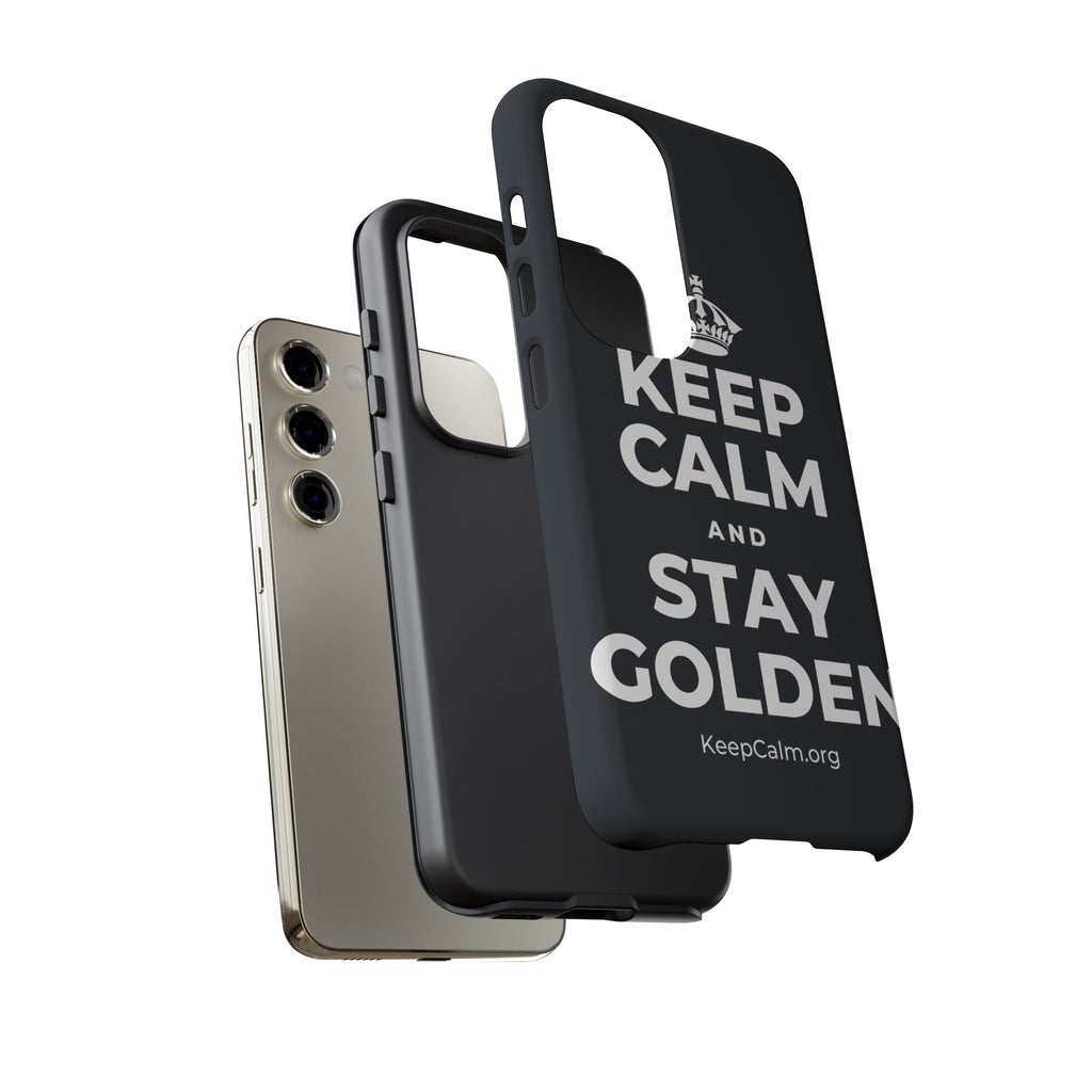 KEEP CALM AND STAY GOLDEN Phone Case (Dark)