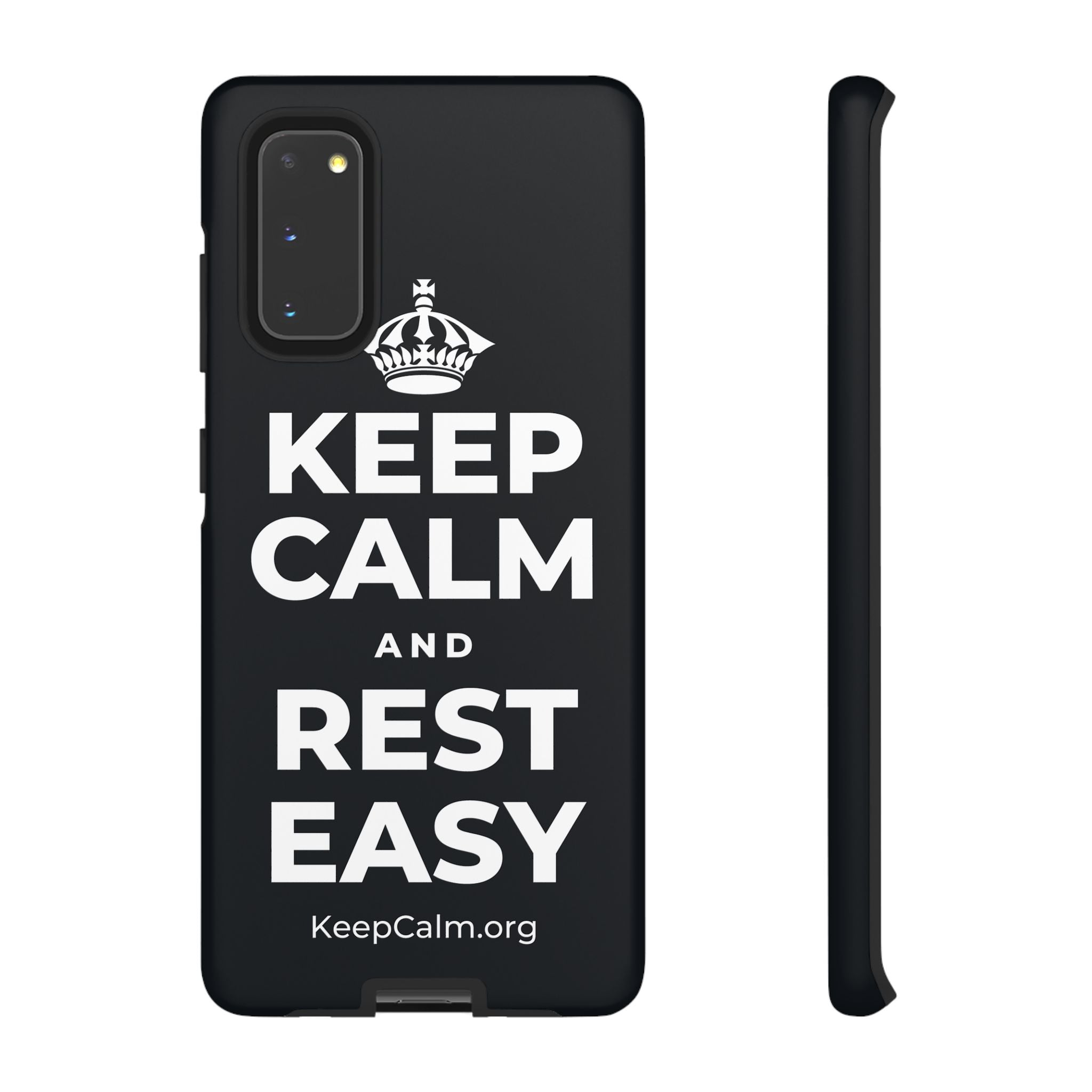 KEEP CALM AND REST EASY Phone Case (Dark)