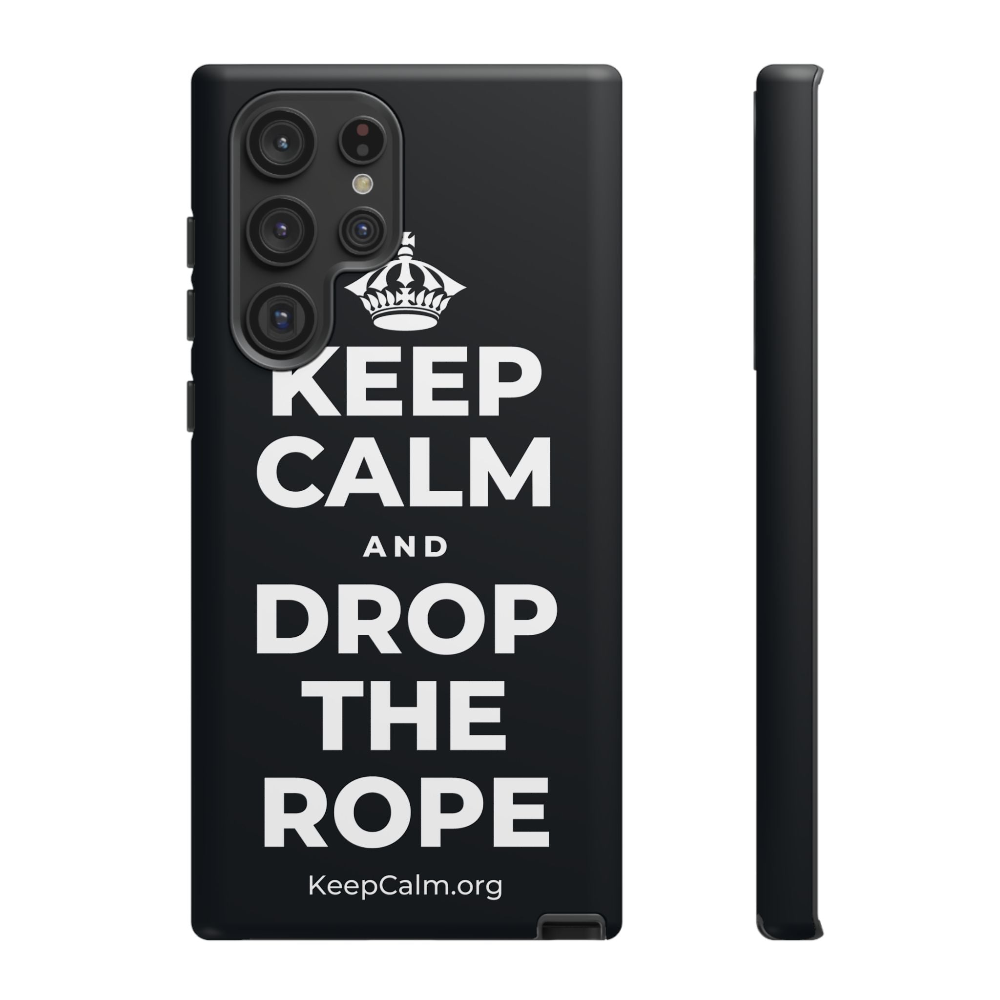 KEEP CALM AND DROP THE ROPE Phone Case (Dark)