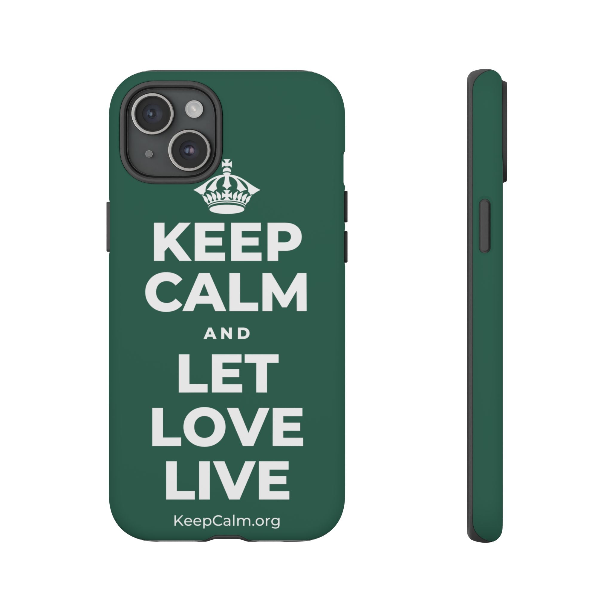 KEEP CALM AND LET LOVE LIVE Phone Case