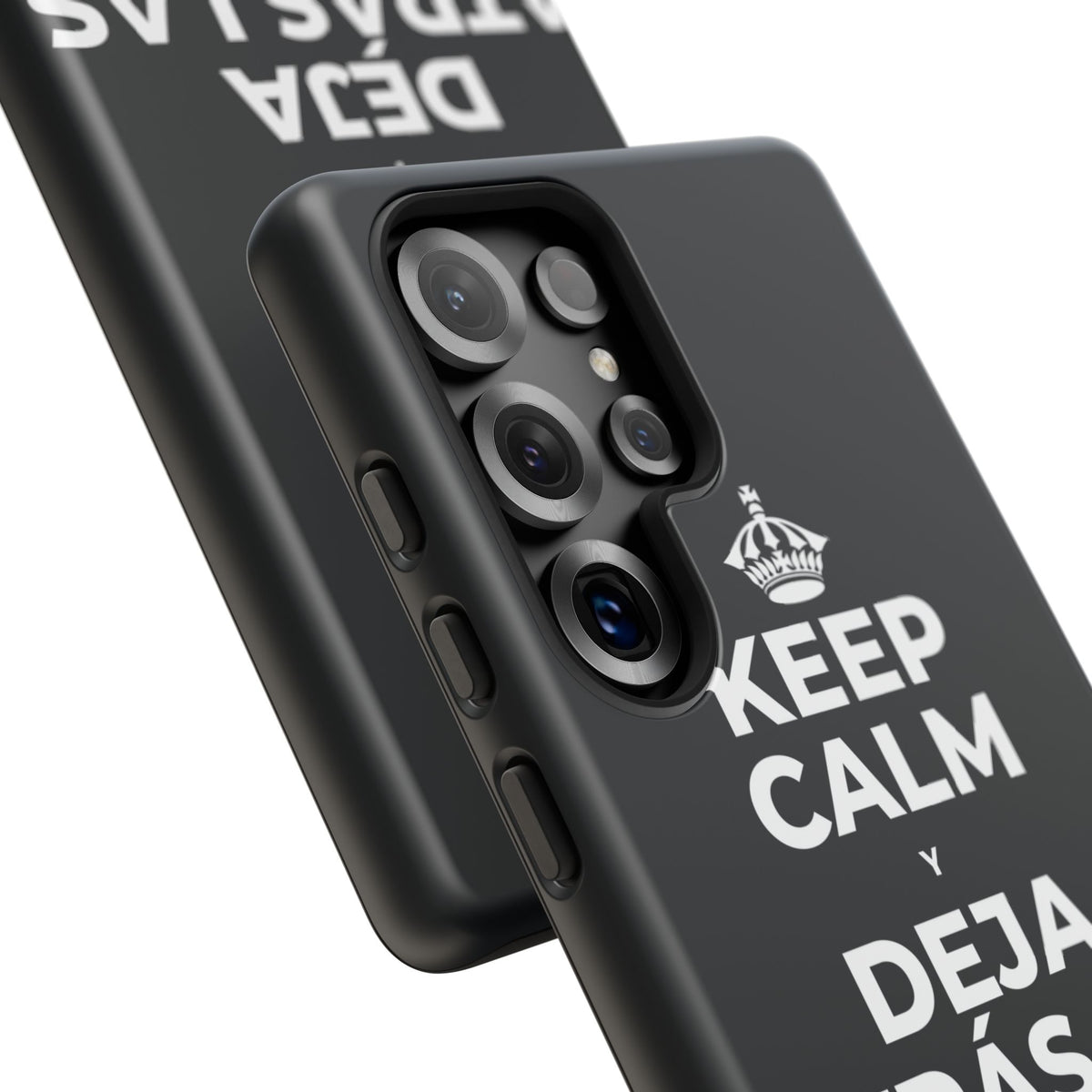 KEEP CALM Y DEJA ATRÁS LAS VIEJAS CARGAS Phone Case (Dark)