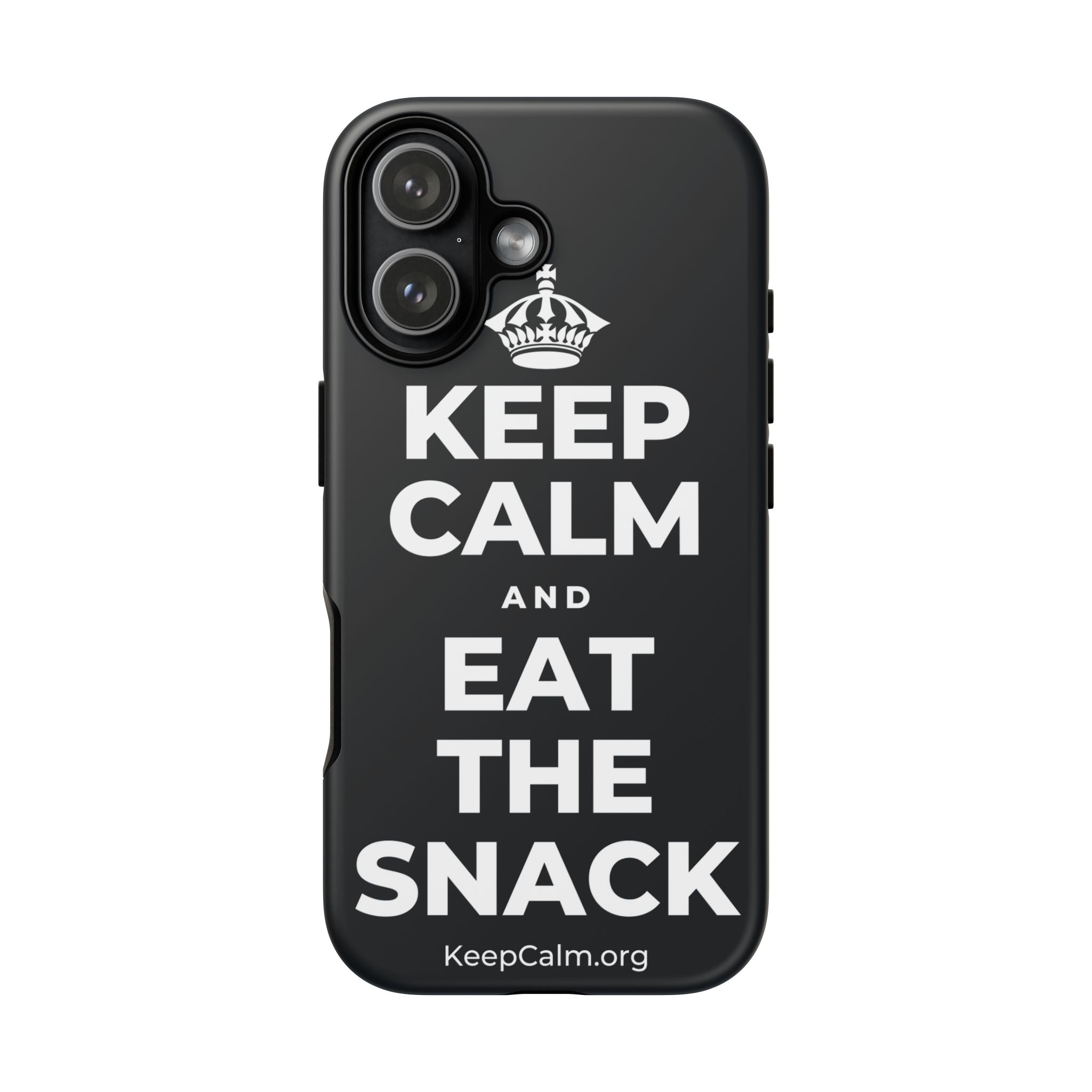 KEEP CALM AND EAT THE SNACK Phone Case (Dark)