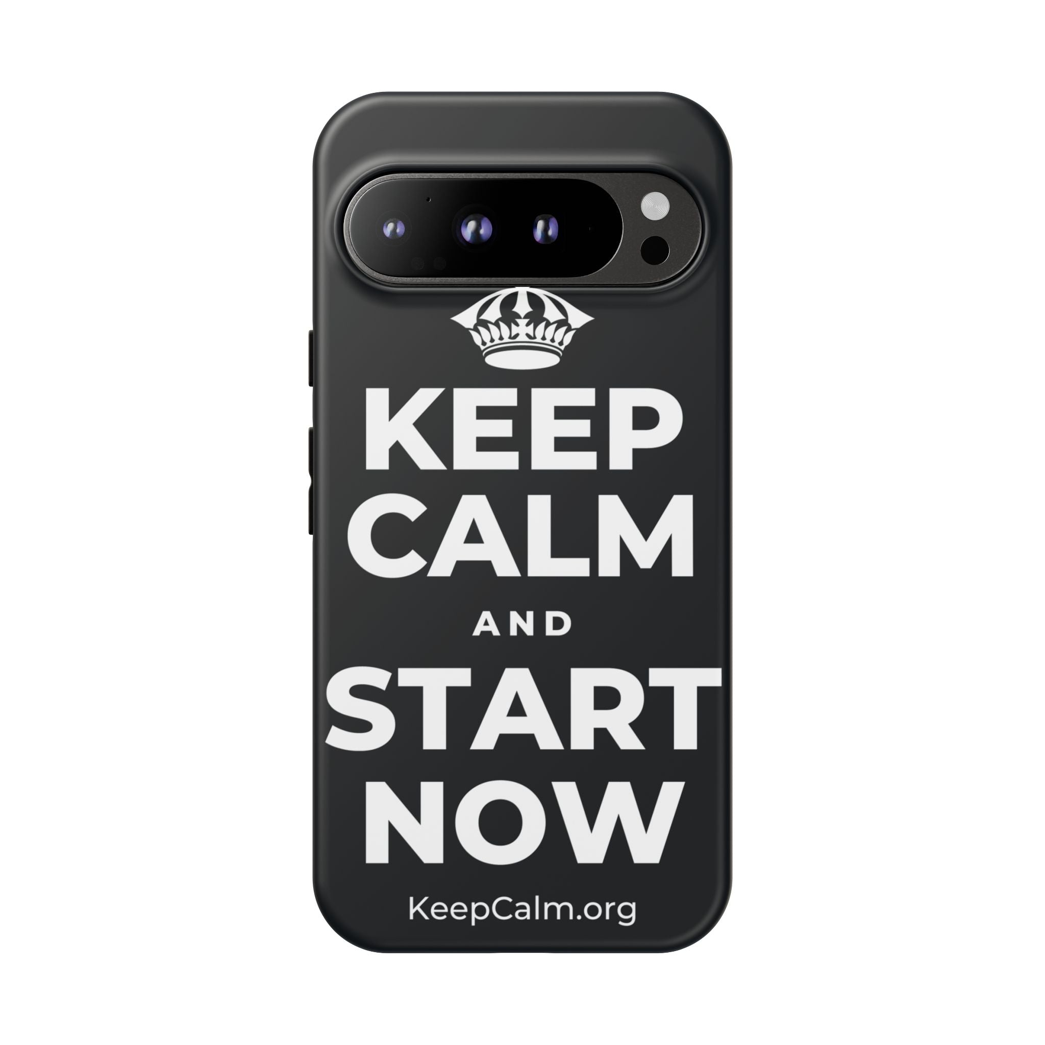 KEEP CALM AND START NOW Phone Case (Dark)