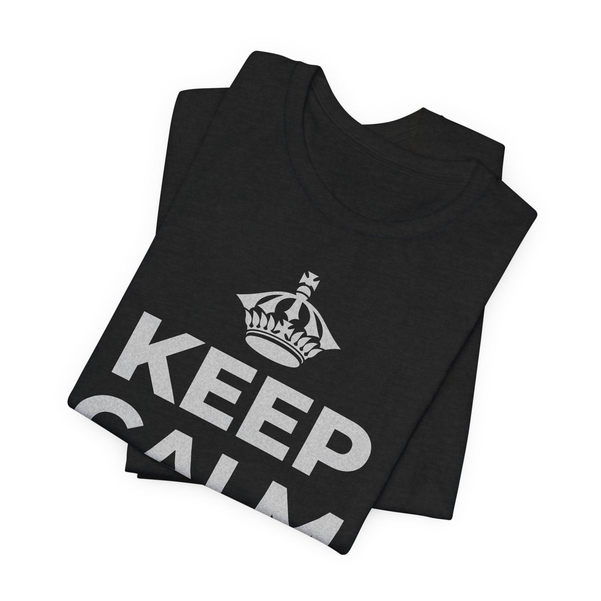 KEEP CALM AND 相信好事正在路上 T-Shirt (White–Asphalt)
