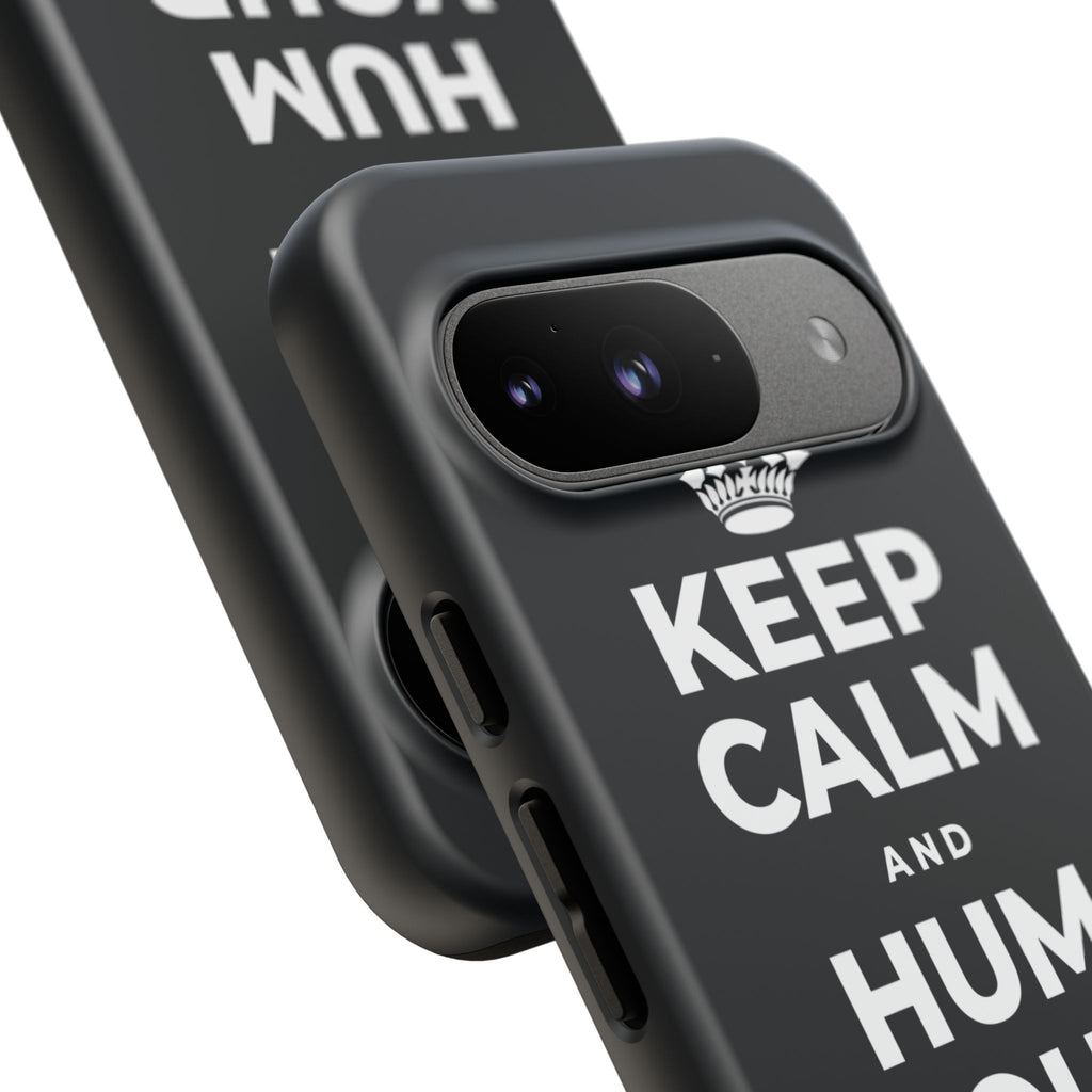 KEEP CALM AND HUM YOUR FAVORITE TUNE Phone Case (Dark)
