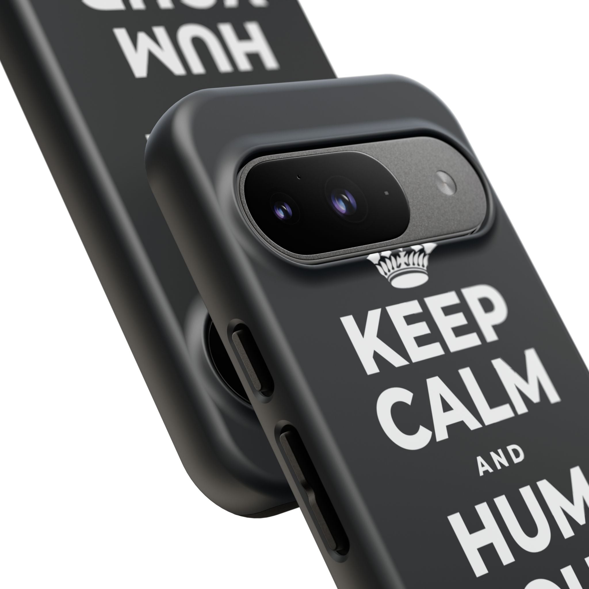 KEEP CALM AND HUM YOUR FAVORITE TUNE Phone Case (Dark)