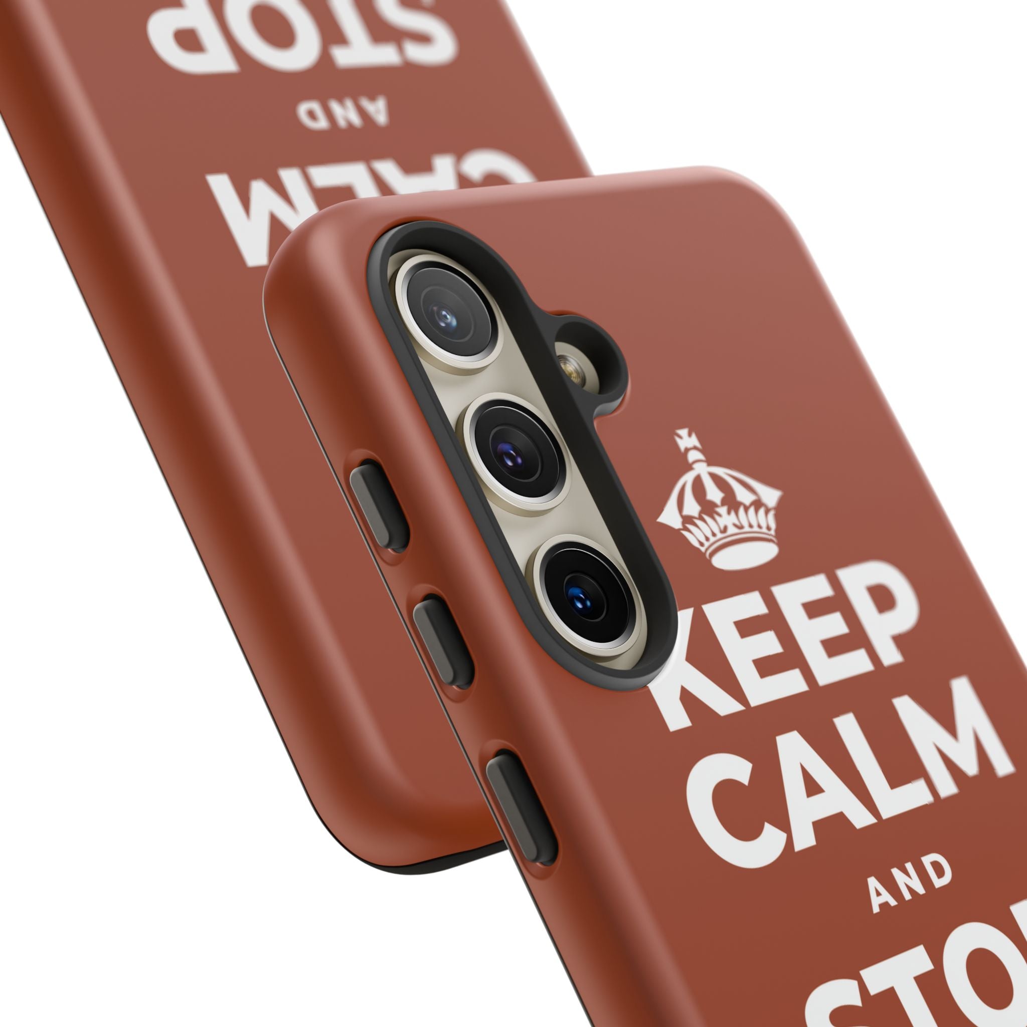 KEEP CALM AND STOP FORCING IT Phone Case