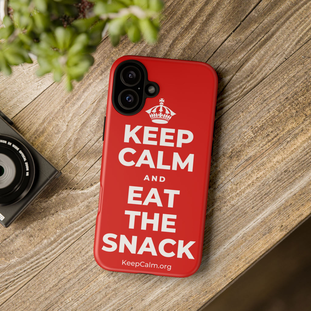 KEEP CALM AND EAT THE SNACK Phone Case