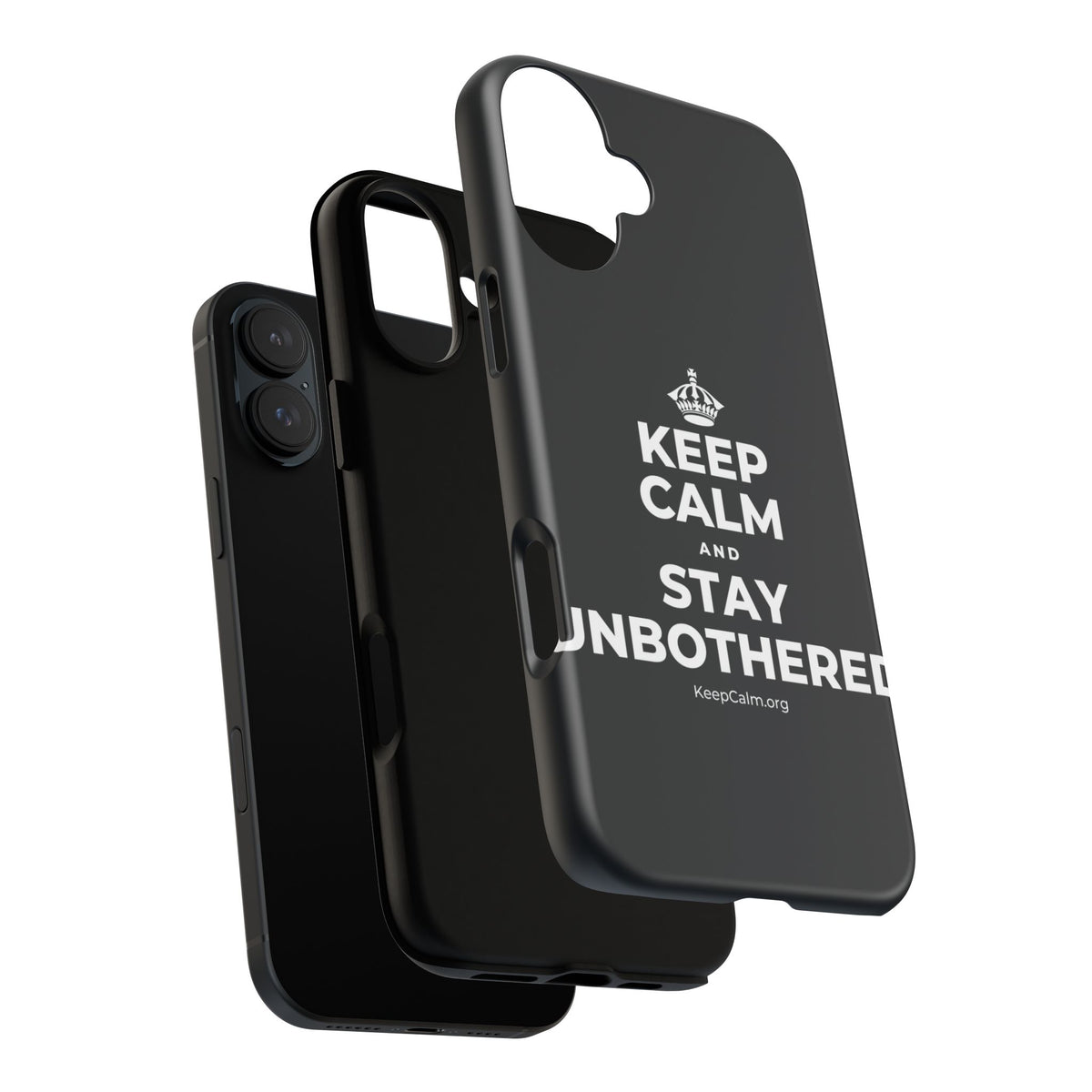 KEEP CALM AND STAY UNBOTHERED Phone Case (Dark)