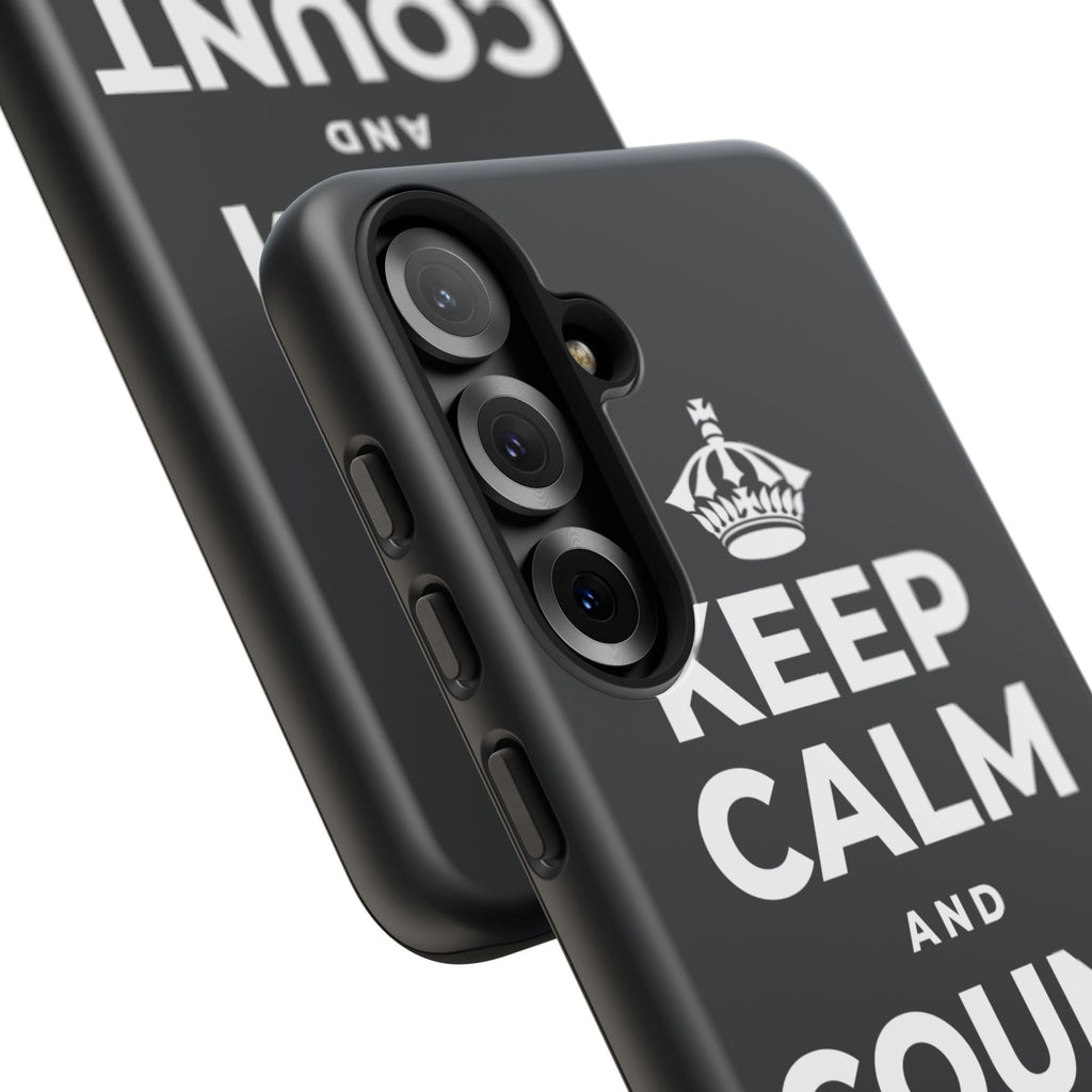 KEEP CALM AND COUNT SMALL WINS Phone Case (Dark)