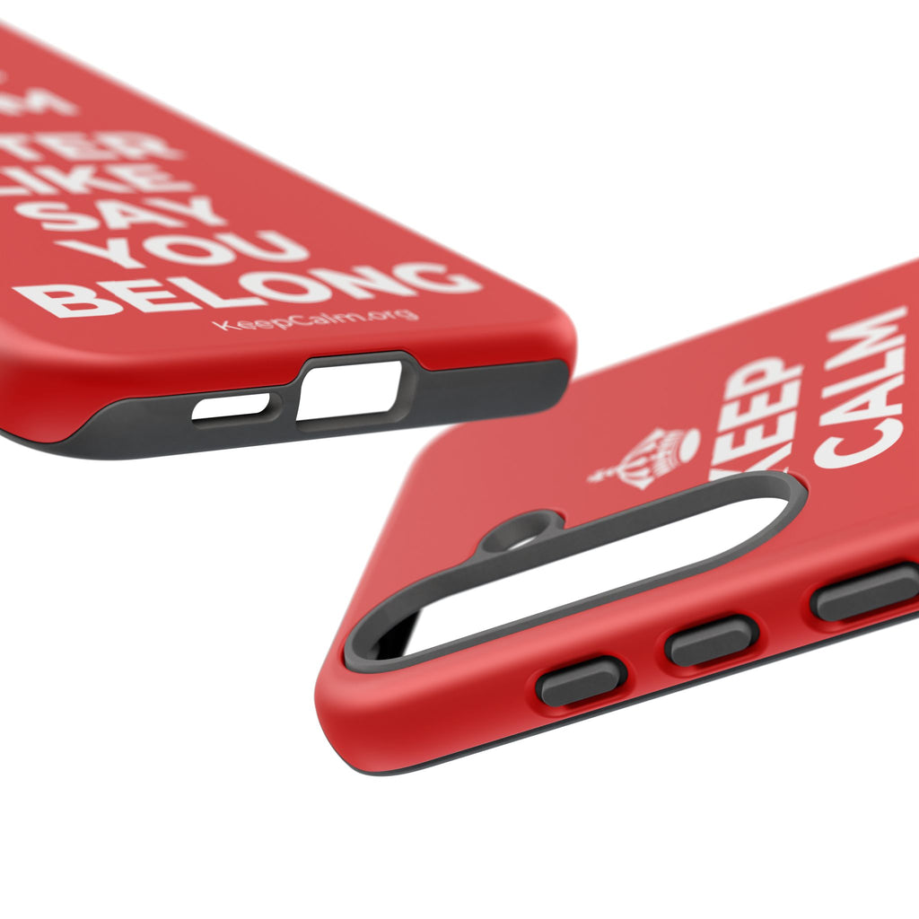 KEEP CALM AN ENTER LIKE SAY YOU BELONG Phone Case