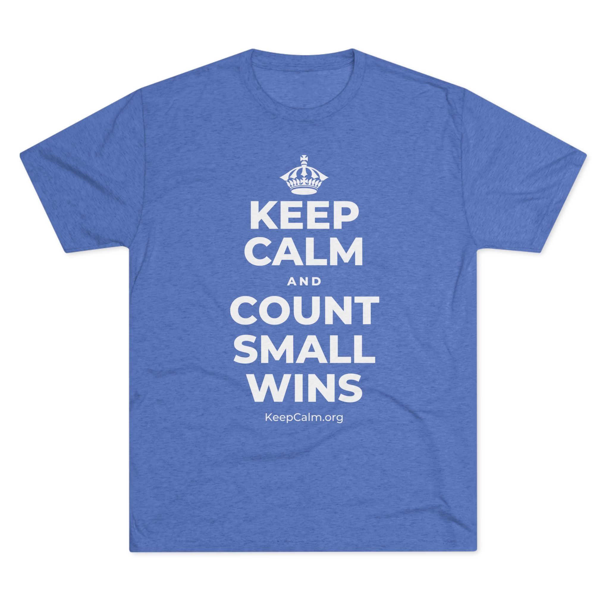 KEEP CALM AND COUNT SMALL WINS Tri-Blend Tee