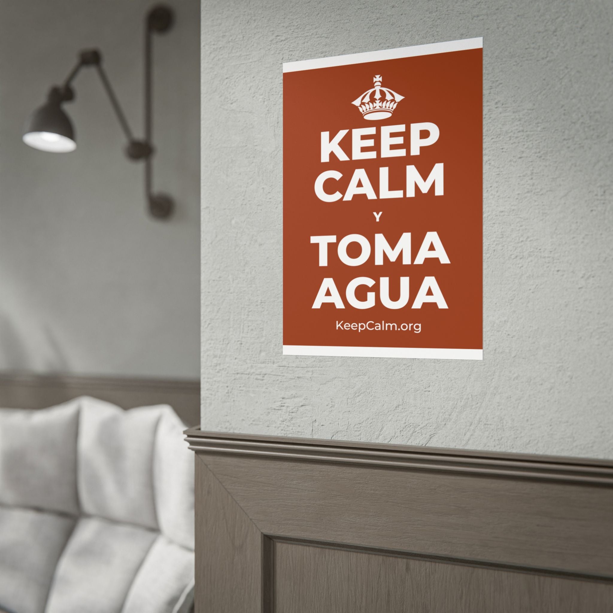 KEEP CALM Y TOMA AGUA Poster