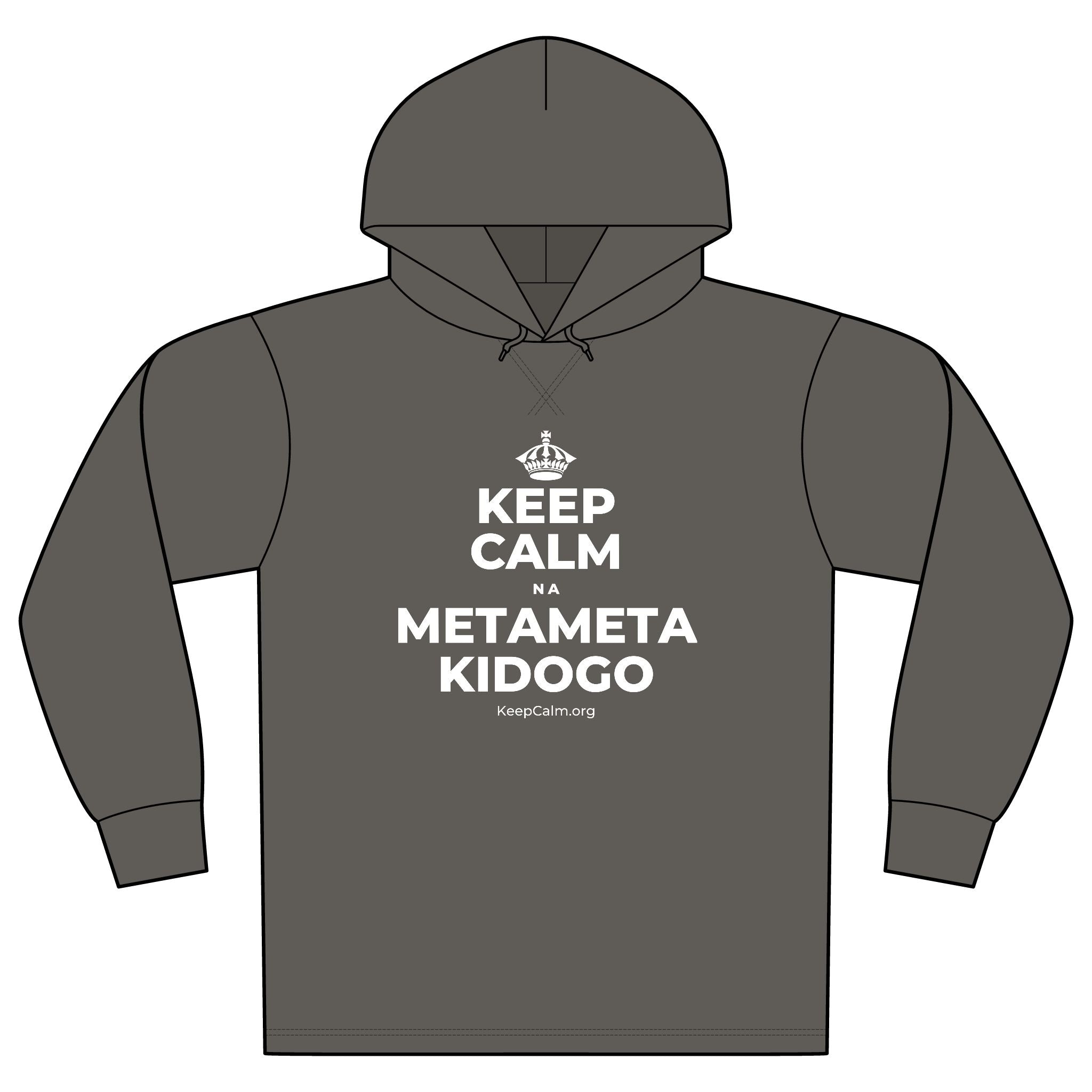 KEEP CALM NA METAMETA KIDOGO Organic Hoodie Tee