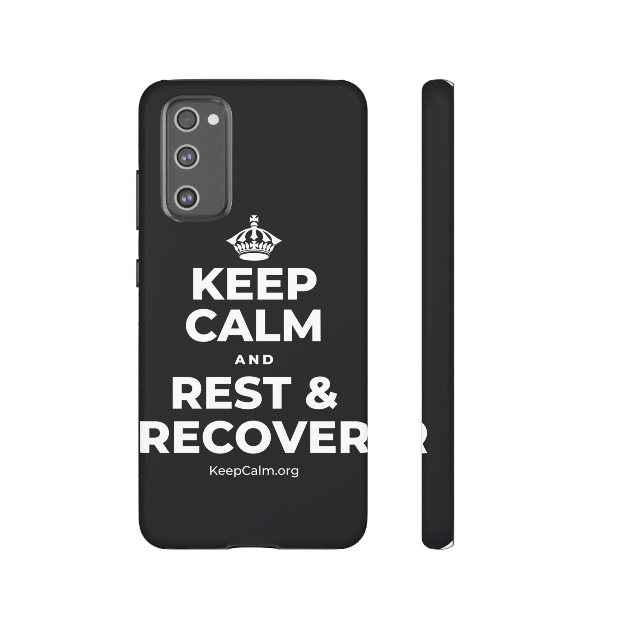 KEEP CALM AND REST & RECOVER Phone Case (Dark)