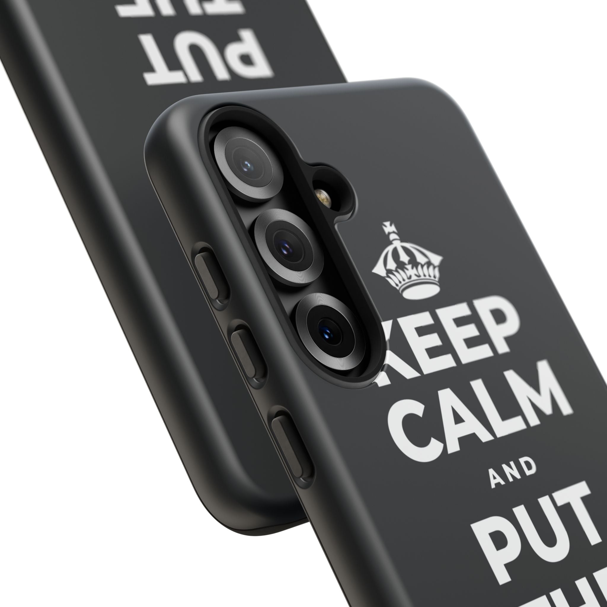 KEEP CALM AND PUT THE PHONE DOWN Phone Case (Dark)