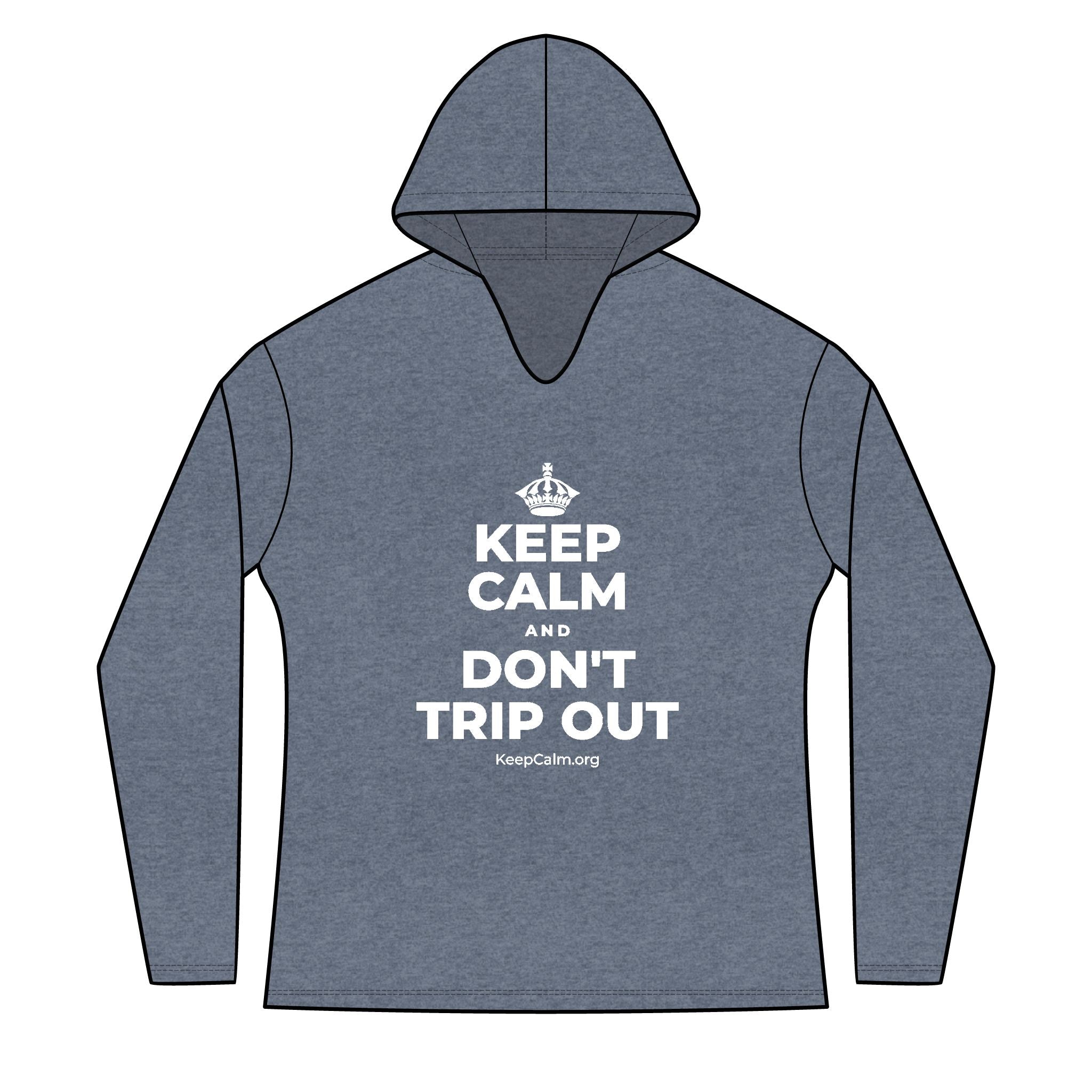 KEEP CALM AND DON'T TRIP OUT Women's Long Sleeve Hoodie