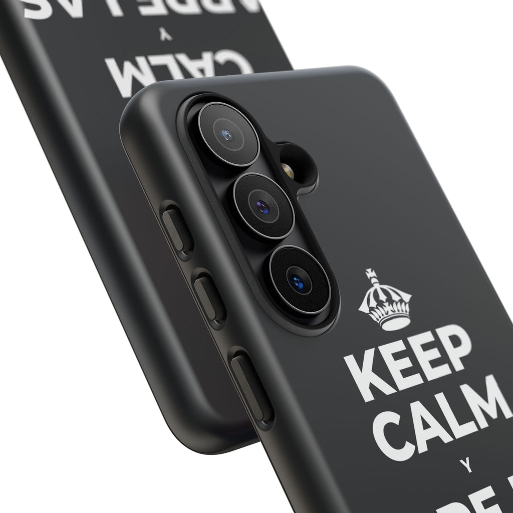 KEEP CALM Y ABRE LAS VENTANAS Phone Case (Dark)