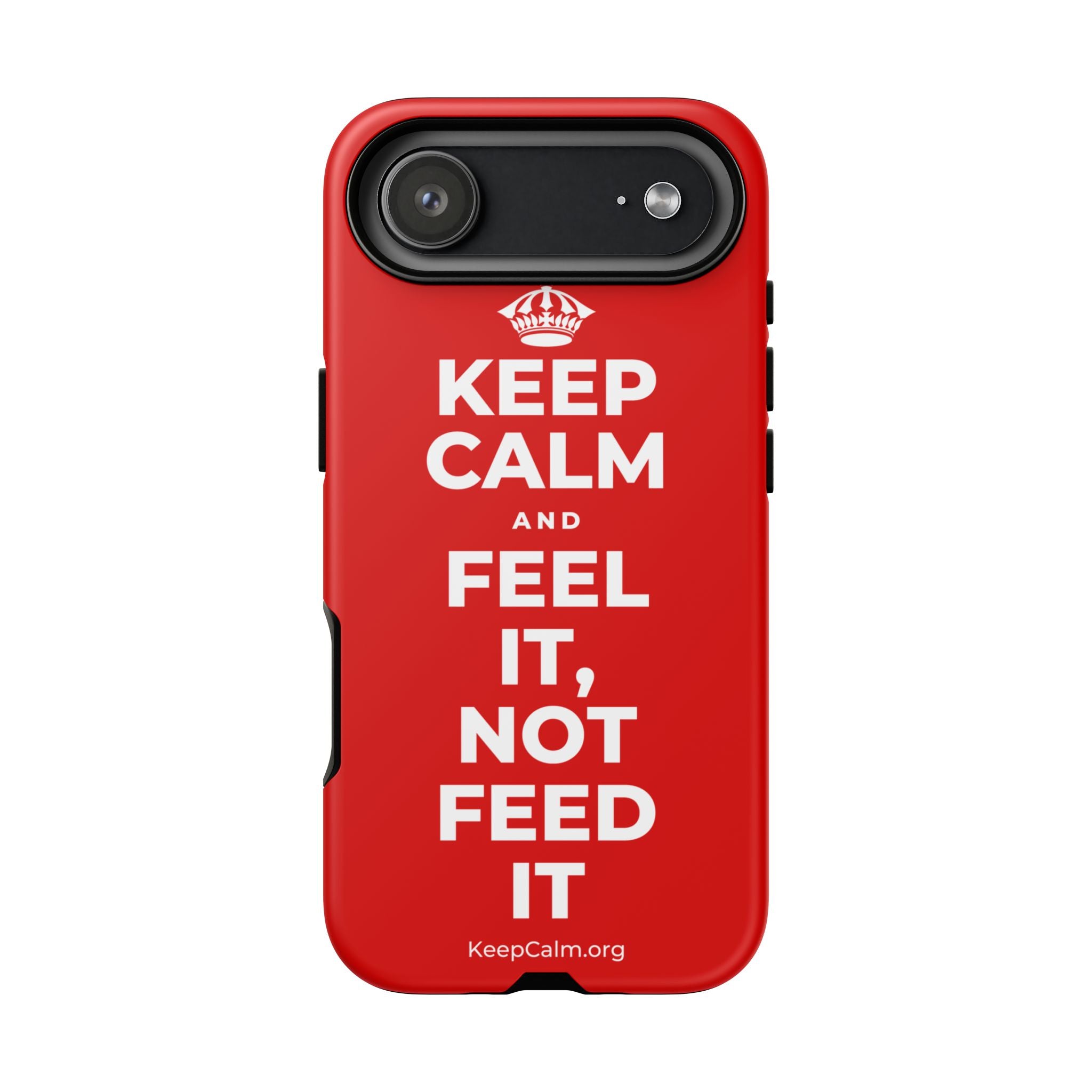 KEEP CALM AND FEEL IT, NOT FEED IT Phone Case