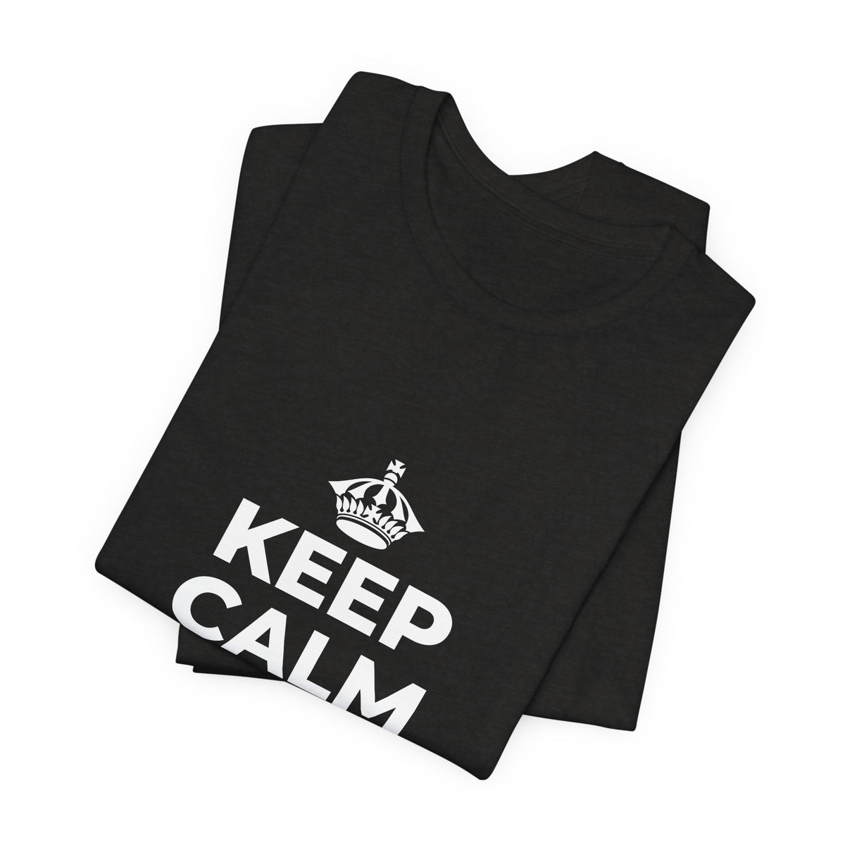 KEEP CALM AND BREATHE T-Shirt (Soft Cream–Heather Mauve)