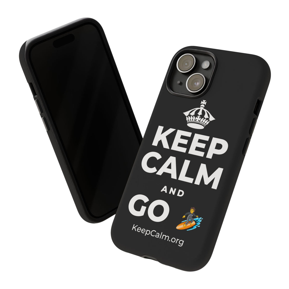 KEEP CALM AND GO 🏄 Phone Case