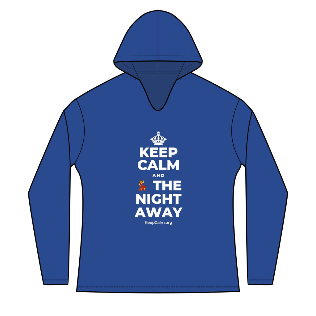 KEEP CALM AND 💃 THE NIGHT AWAY Women's Long Sleeve Hoodie
