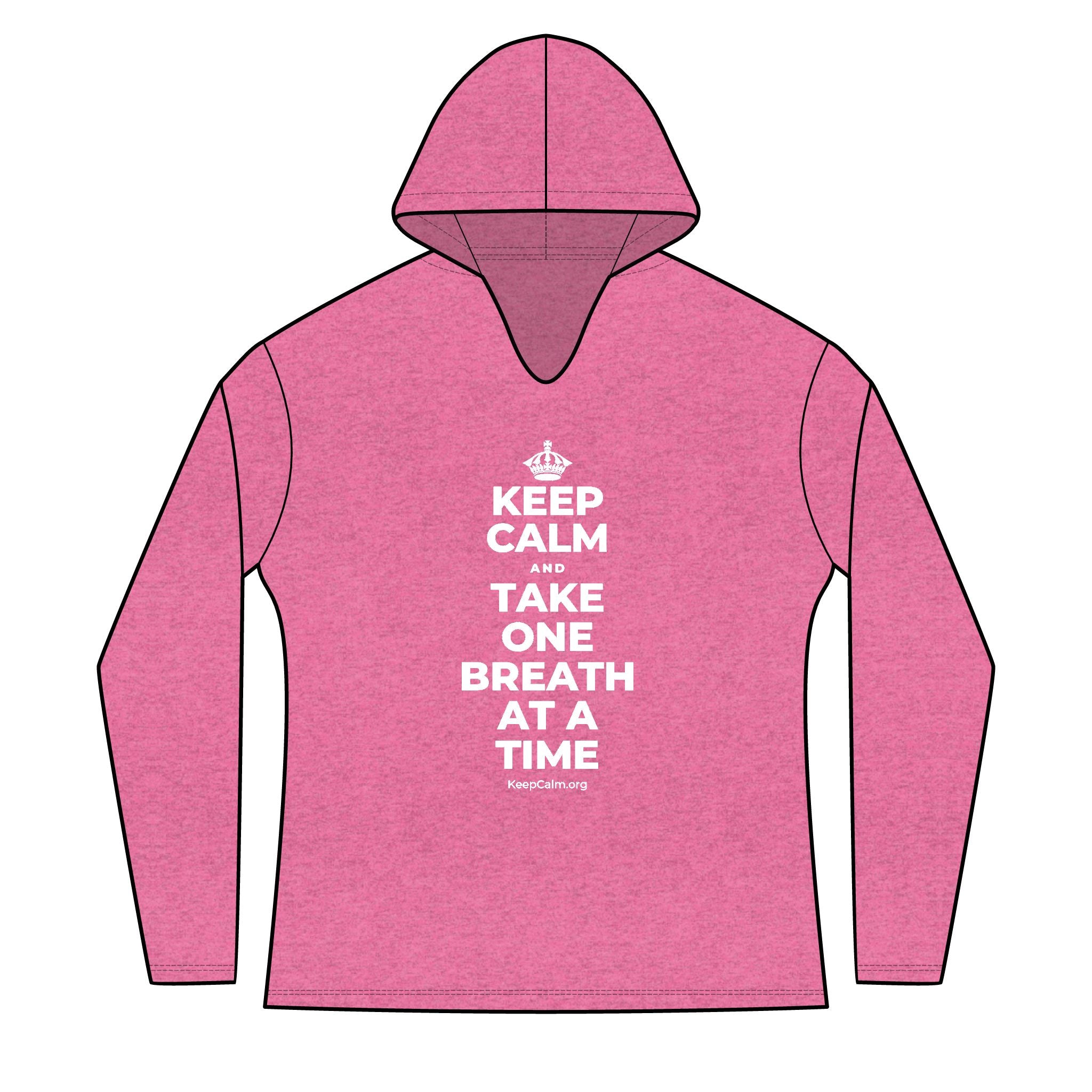 KEEP CALM AND TAKE ONE BREATH AT A TIME Women's Long Sleeve Hoodie