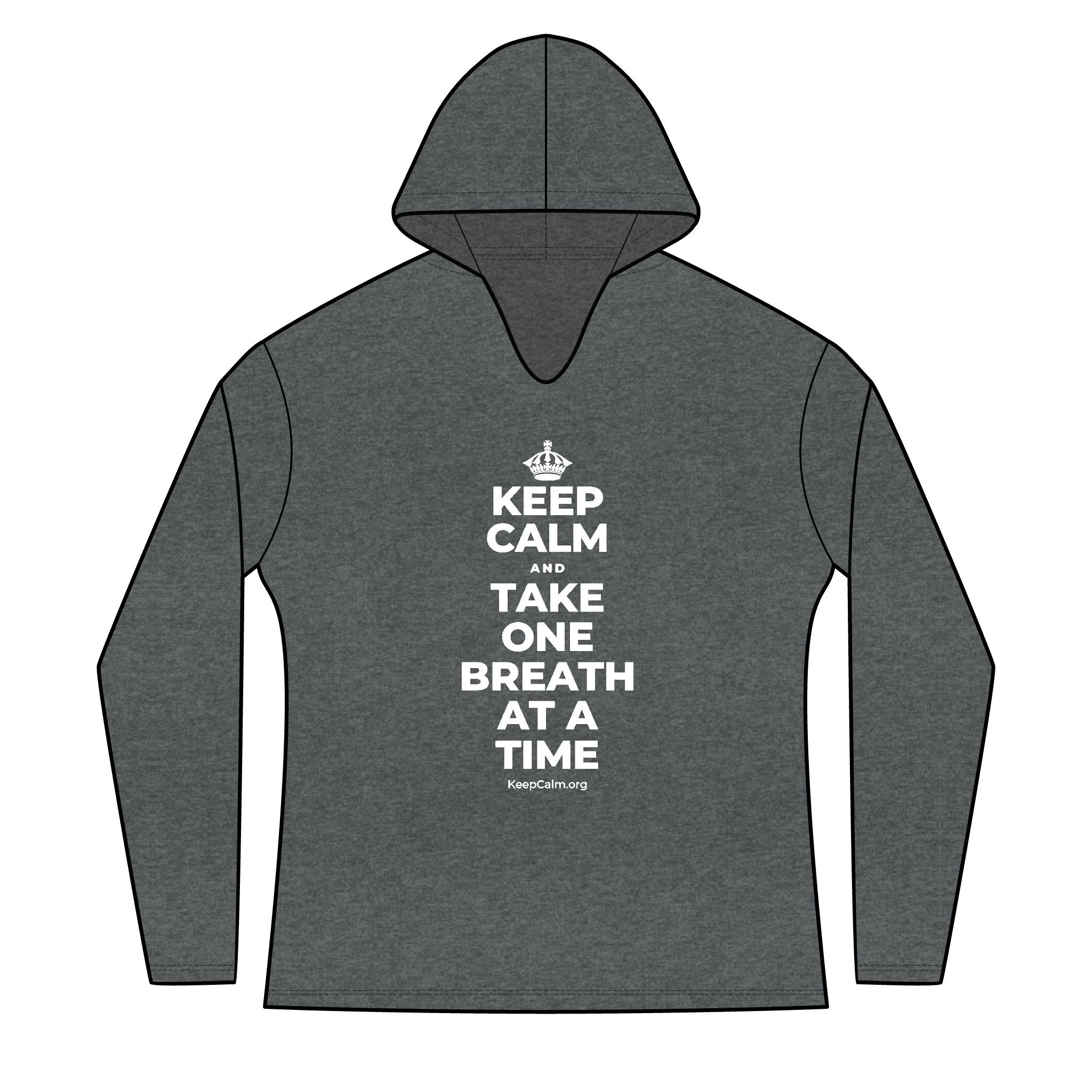 KEEP CALM AND TAKE ONE BREATH AT A TIME Women's Long Sleeve Hoodie