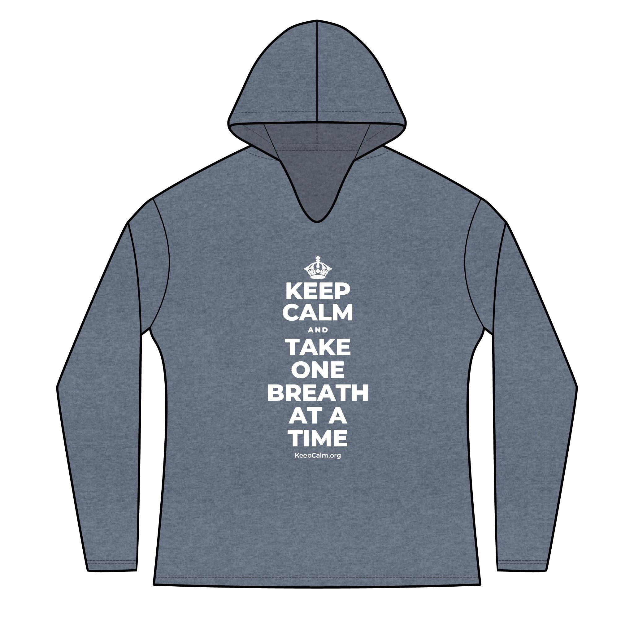 KEEP CALM AND TAKE ONE BREATH AT A TIME Women's Long Sleeve Hoodie