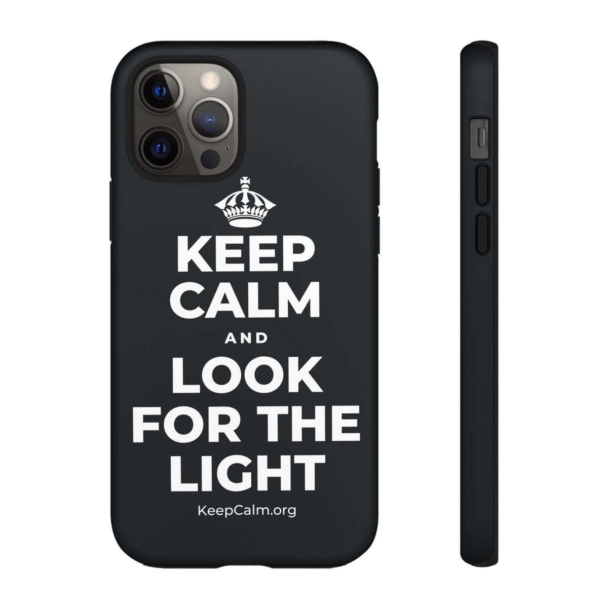 KEEP CALM AND LOOK FOR THE LIGHT Phone Case (Dark)